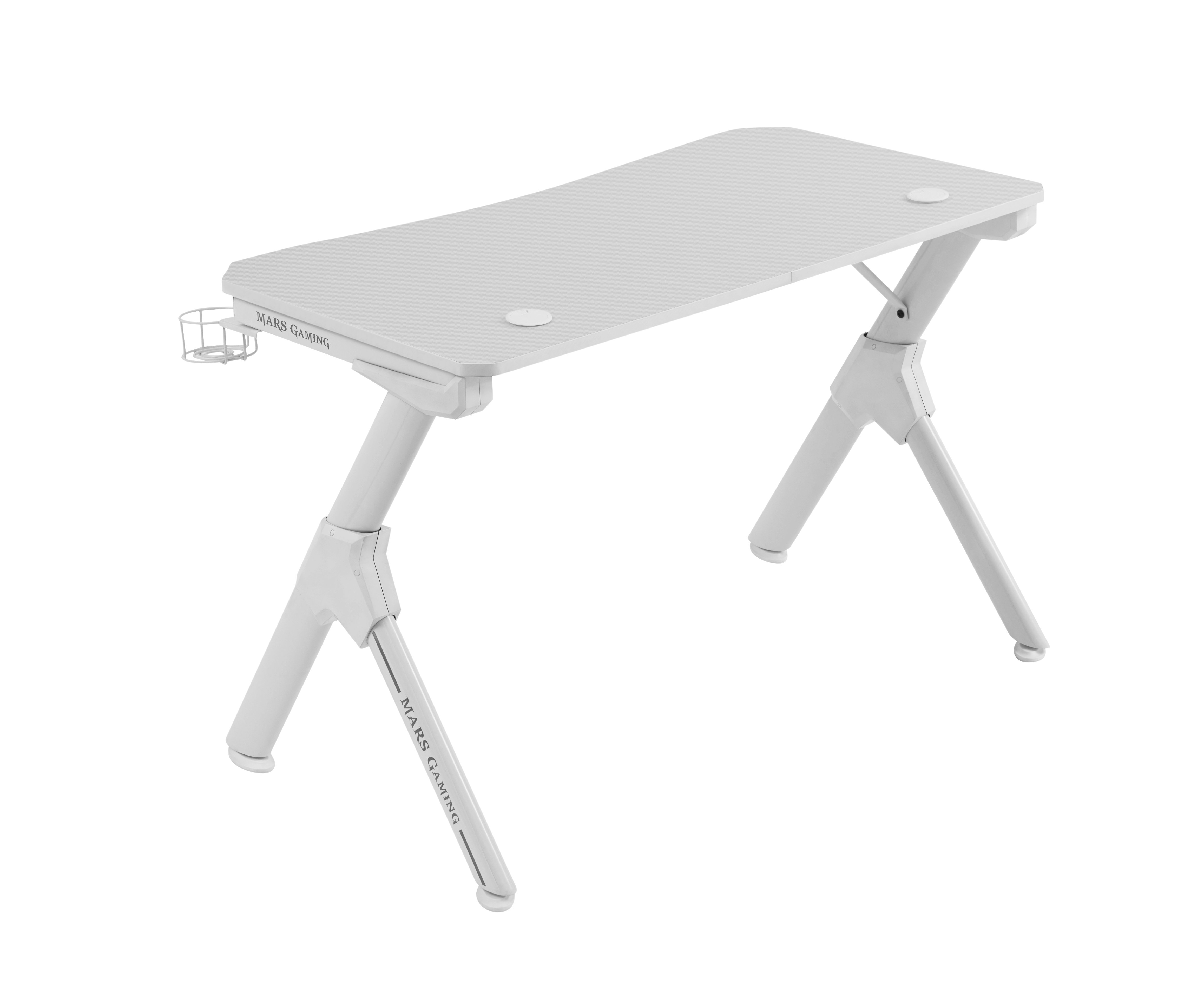 Mesa MGD White Chasis de Acero Tablero 110X60cm Altura 74...