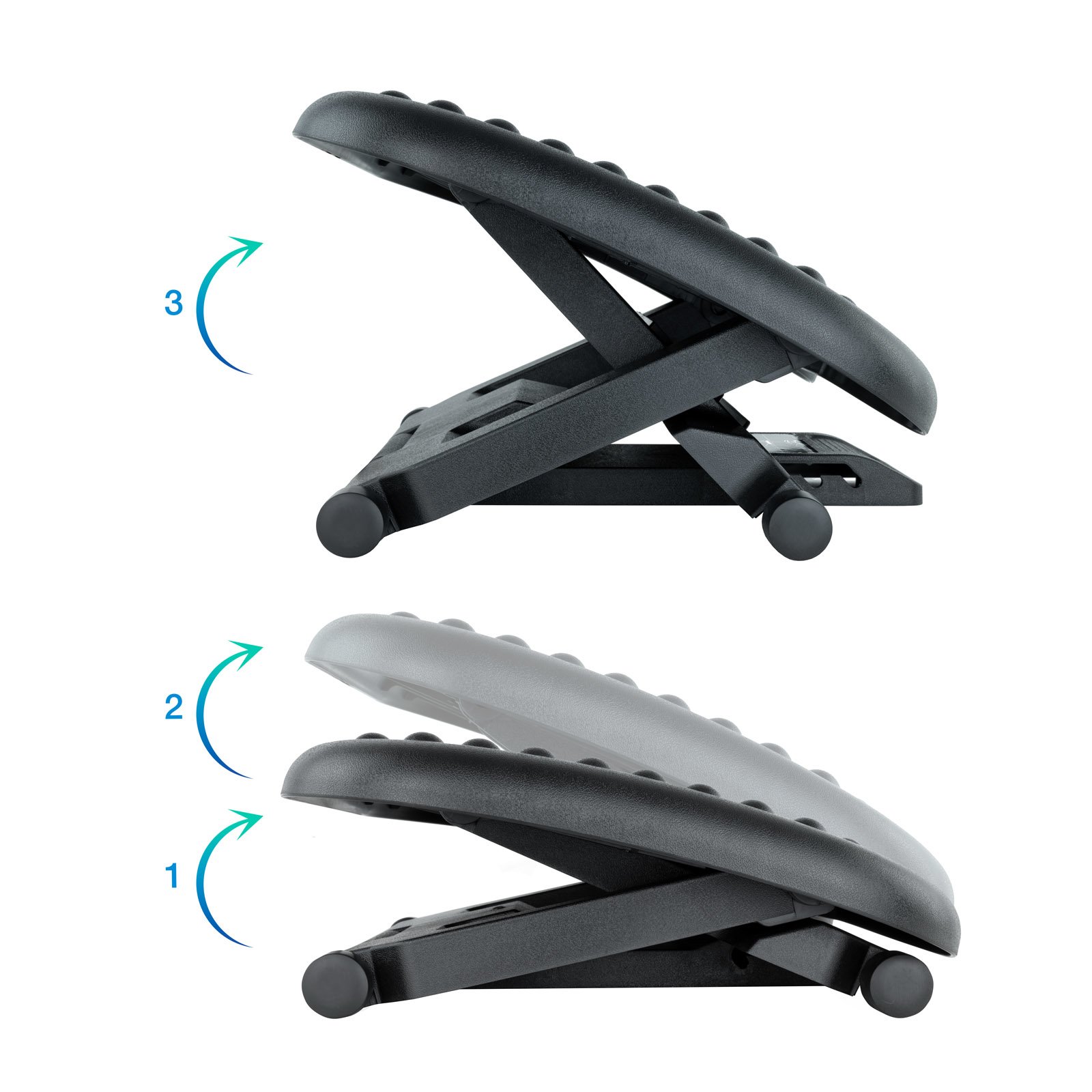 Reposapies TQFR0603-B Ajustable en Altura E Inclinacion Color Negro — vista detalle 1