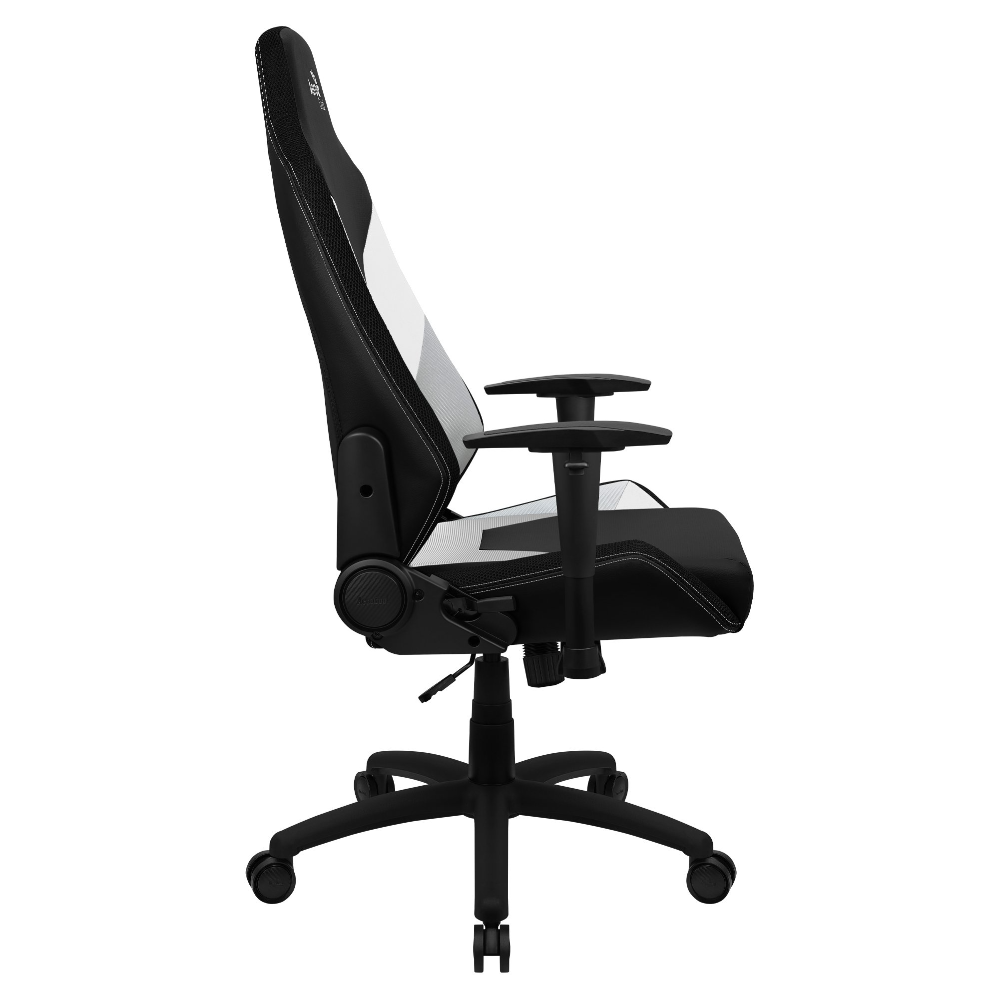 Silla Gamer Admiral Diseño Gaming Profesional Negra con Detalles en Blanco Sistema AIR Reposabrazos 2D Cojin Lumbar Respaldo Ajustable 90º- 1 5
