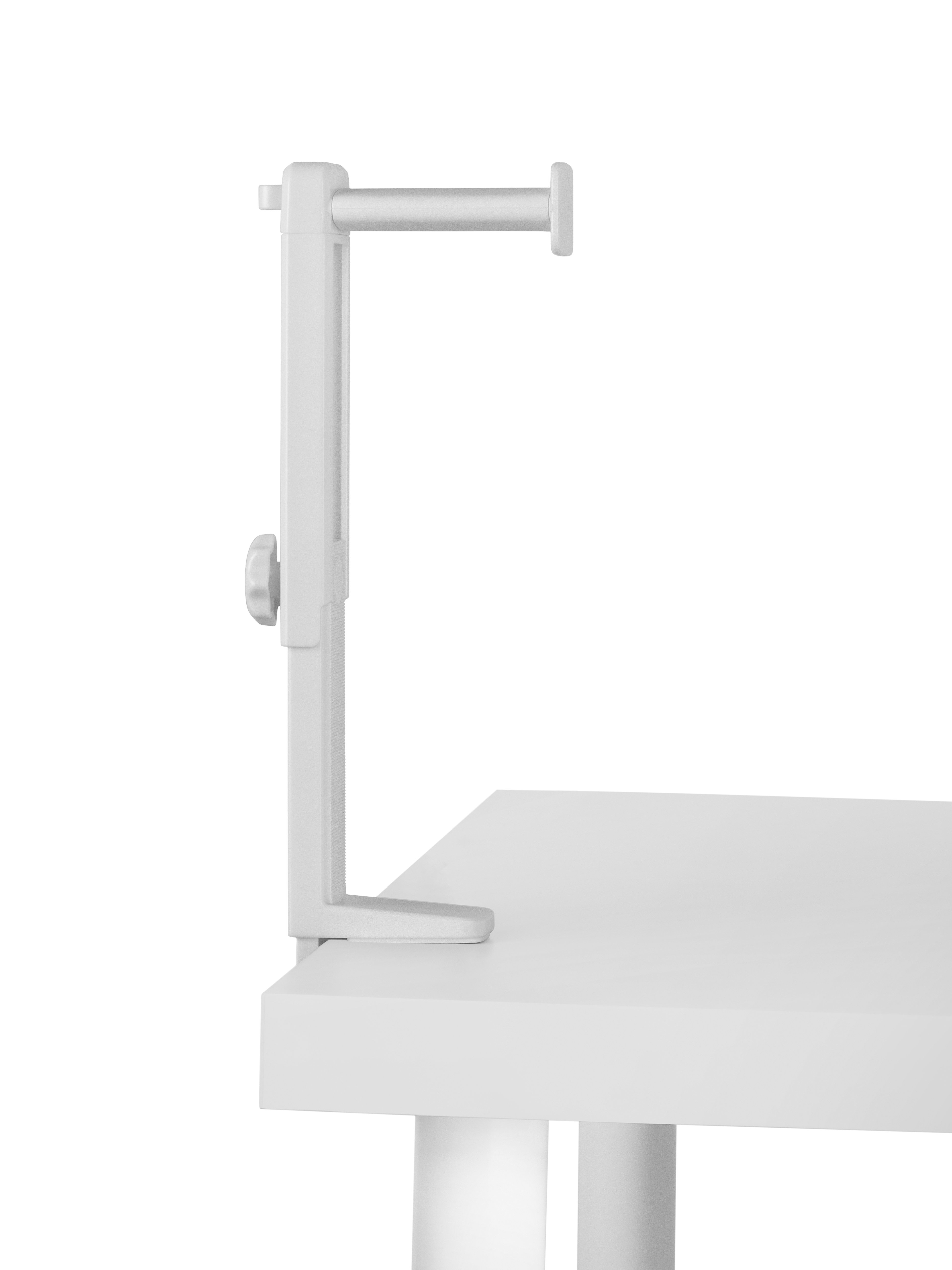Soporte de Auriculares MHH2 White Instalacion por Debajo o Encima de la Mesa Rotacion 360º 3