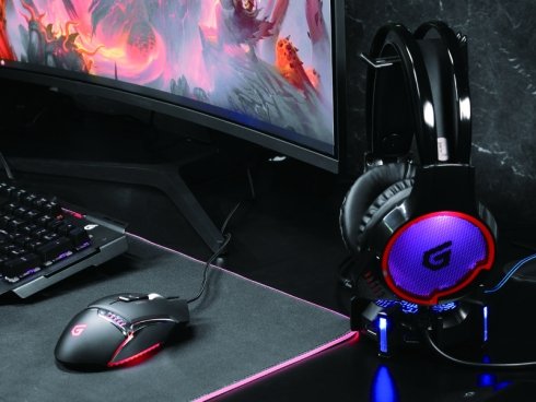 CONCEPTRONIC ATHAN01B — Headset Gaming 7.1 con LED, compatible PC/PS3/PS4 4