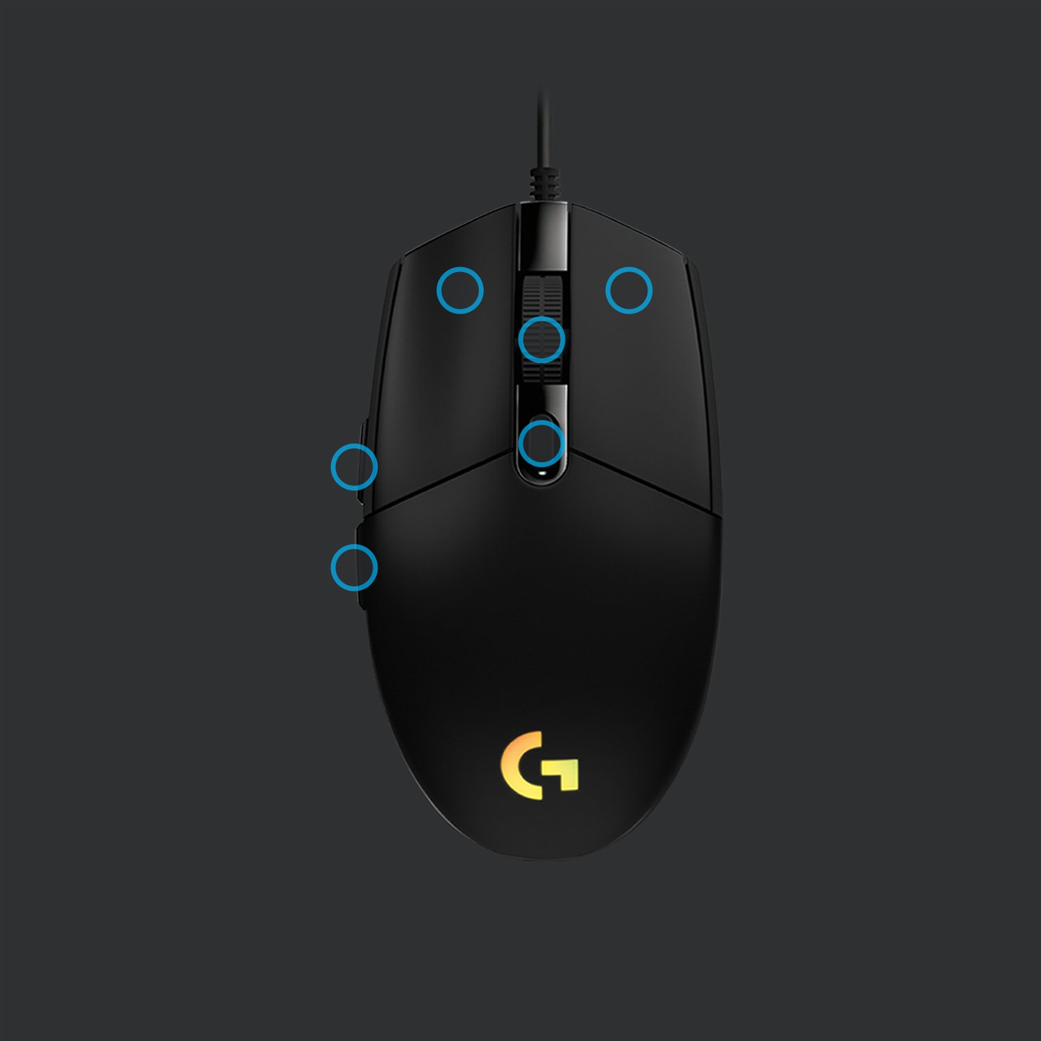Logitech G203 — Mouse gaming RGB 8000 DPI 4