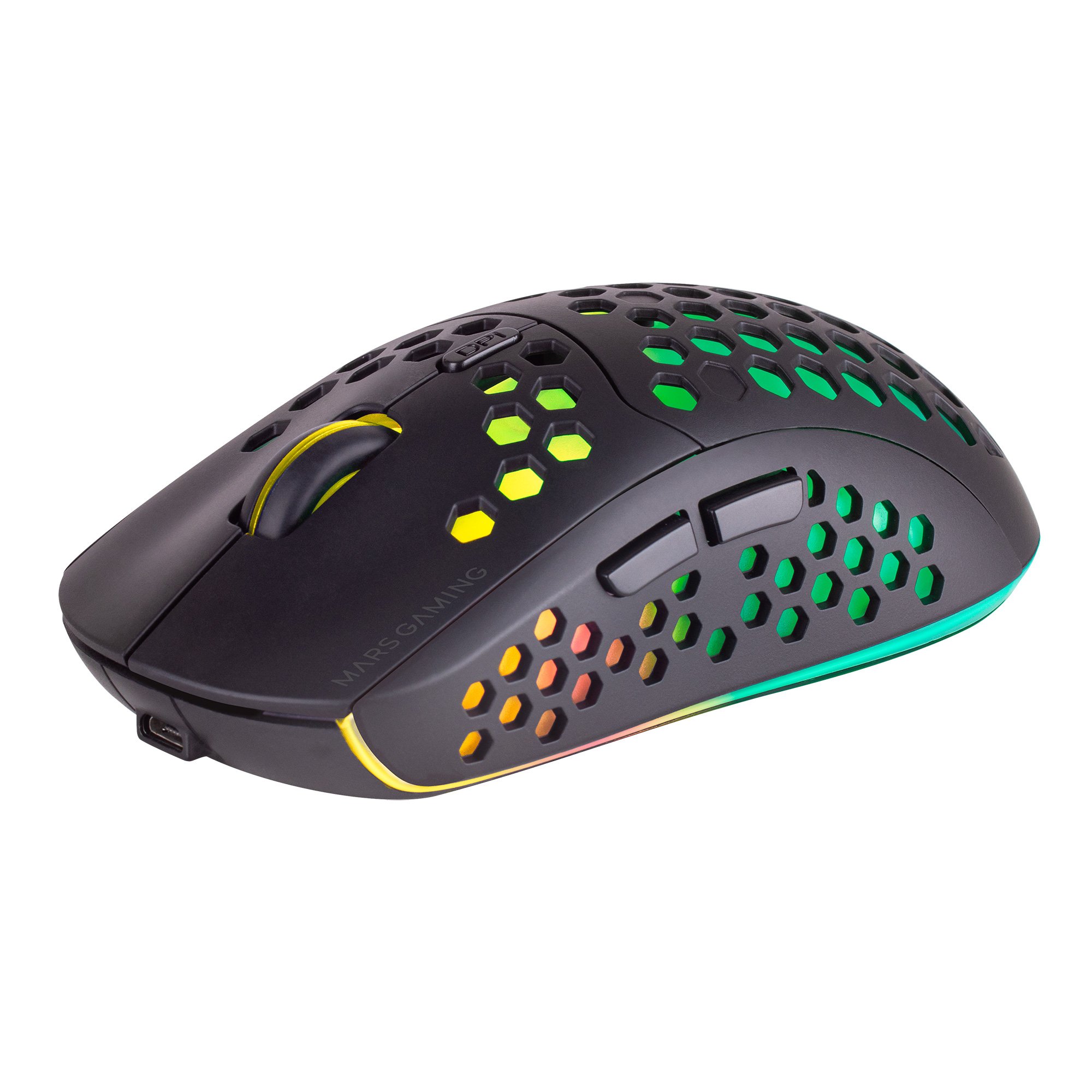 MARS GAMING MMW3 — Inalámbrico RGB recargable, 3200 DPI — vista detalle 2
