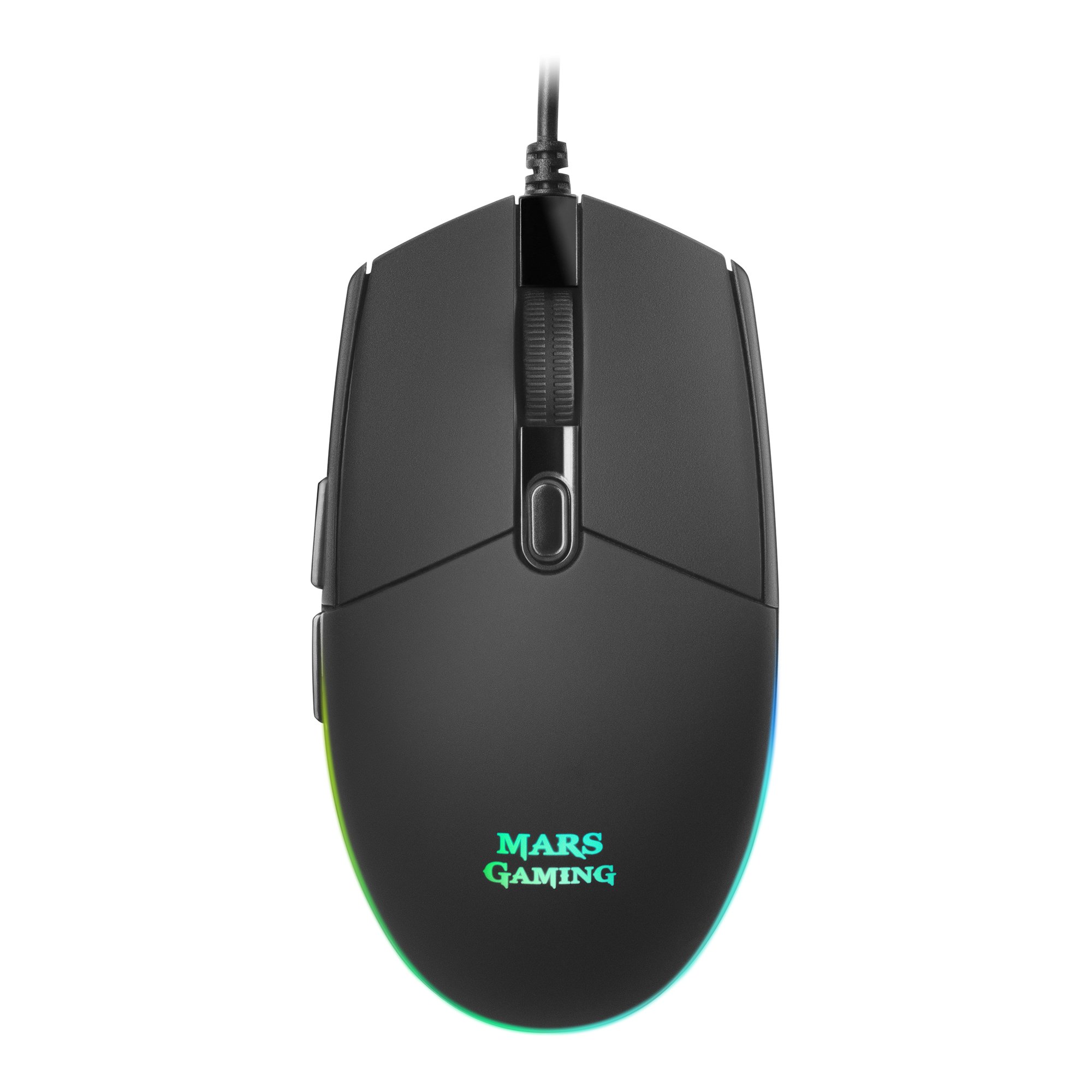 Mars Gaming MMG Black — Mouse RGB 3200 DPI con switches Huano