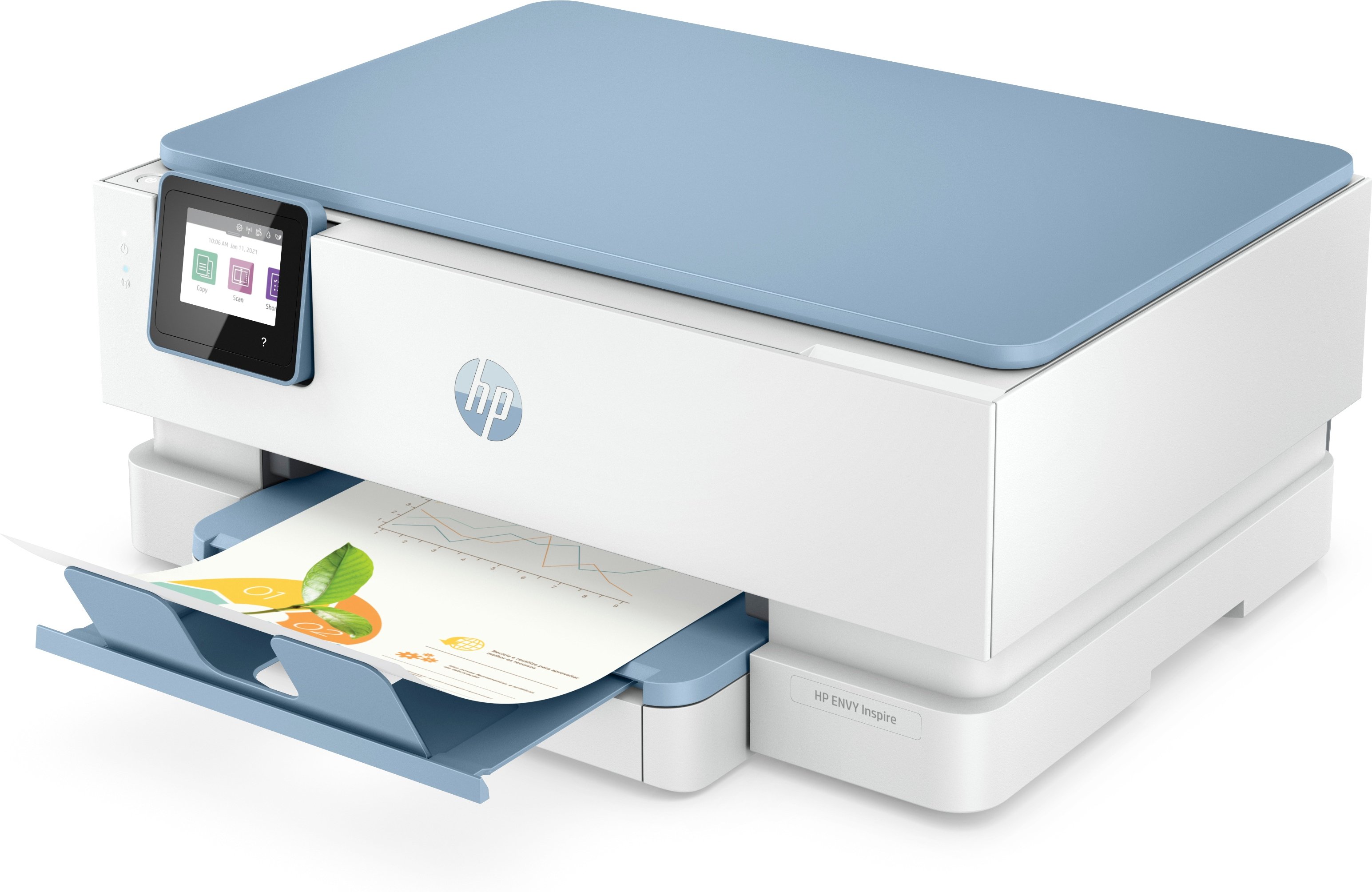Multifuncion ENVY 7221E 15/10PPM WIFI / Duplex / Scanner 1200PP TO PDF Cartuchos 303 Color BLANCO/BRISA — vista detalle 2