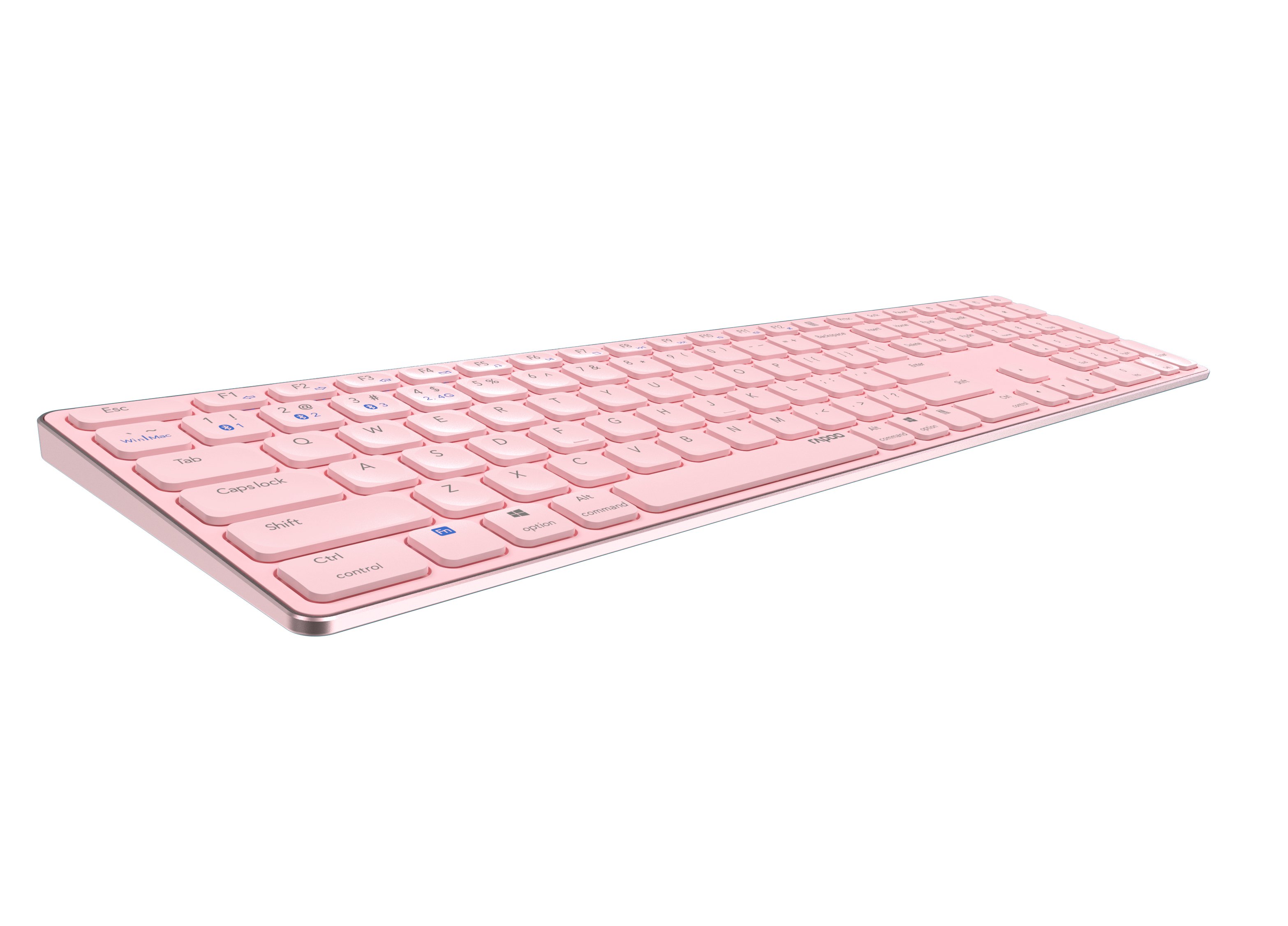 Rapoo E9800M — Teclado inalámbrico ultrafino con Bluetooth y 2.4GHz — vista detalle 1