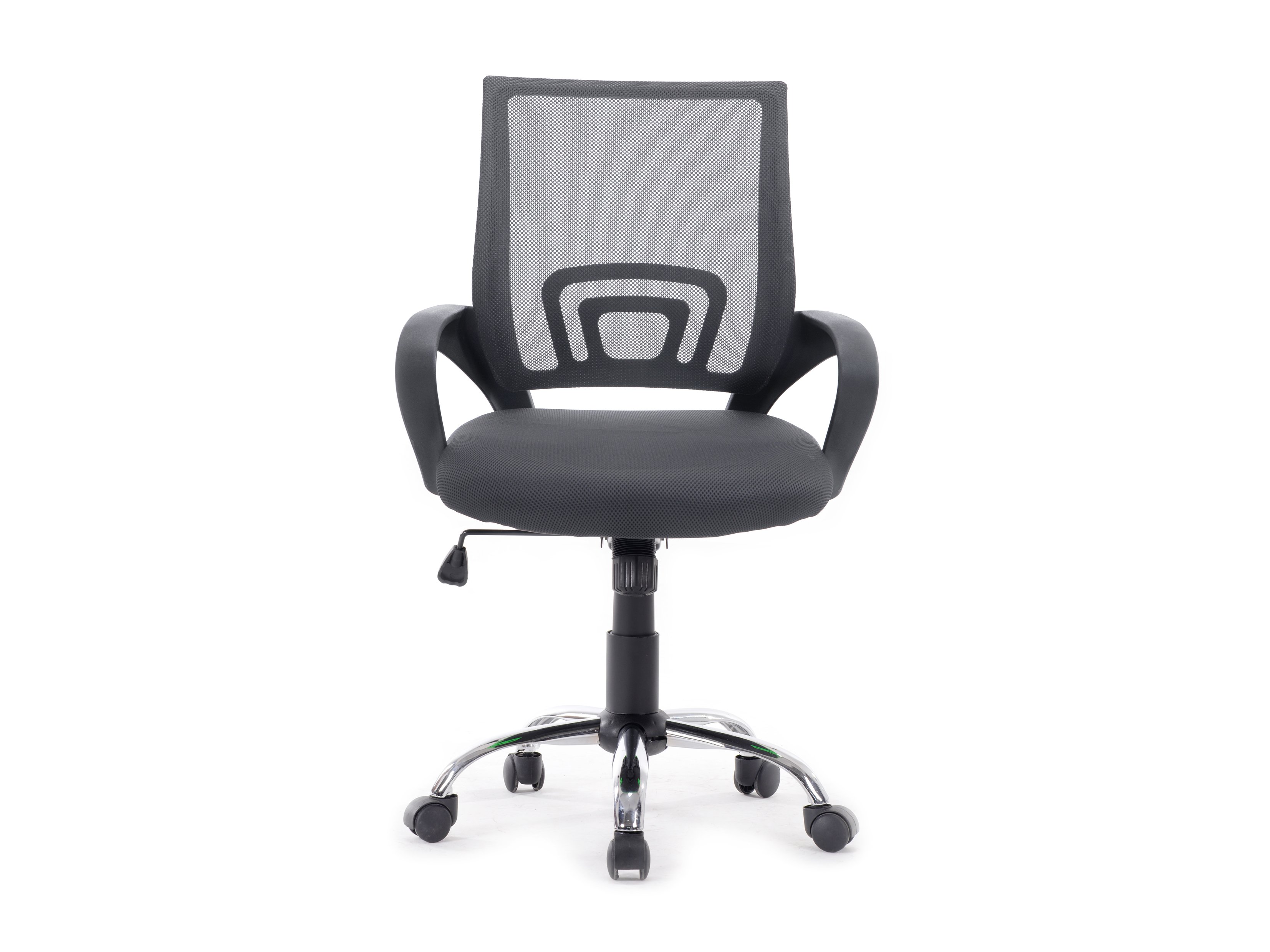 Silla de Oficina de Malla Color Gris Oscuro Recubrimiento PU de Alta Calidad Diseño Ergonomico — vista detalle 1