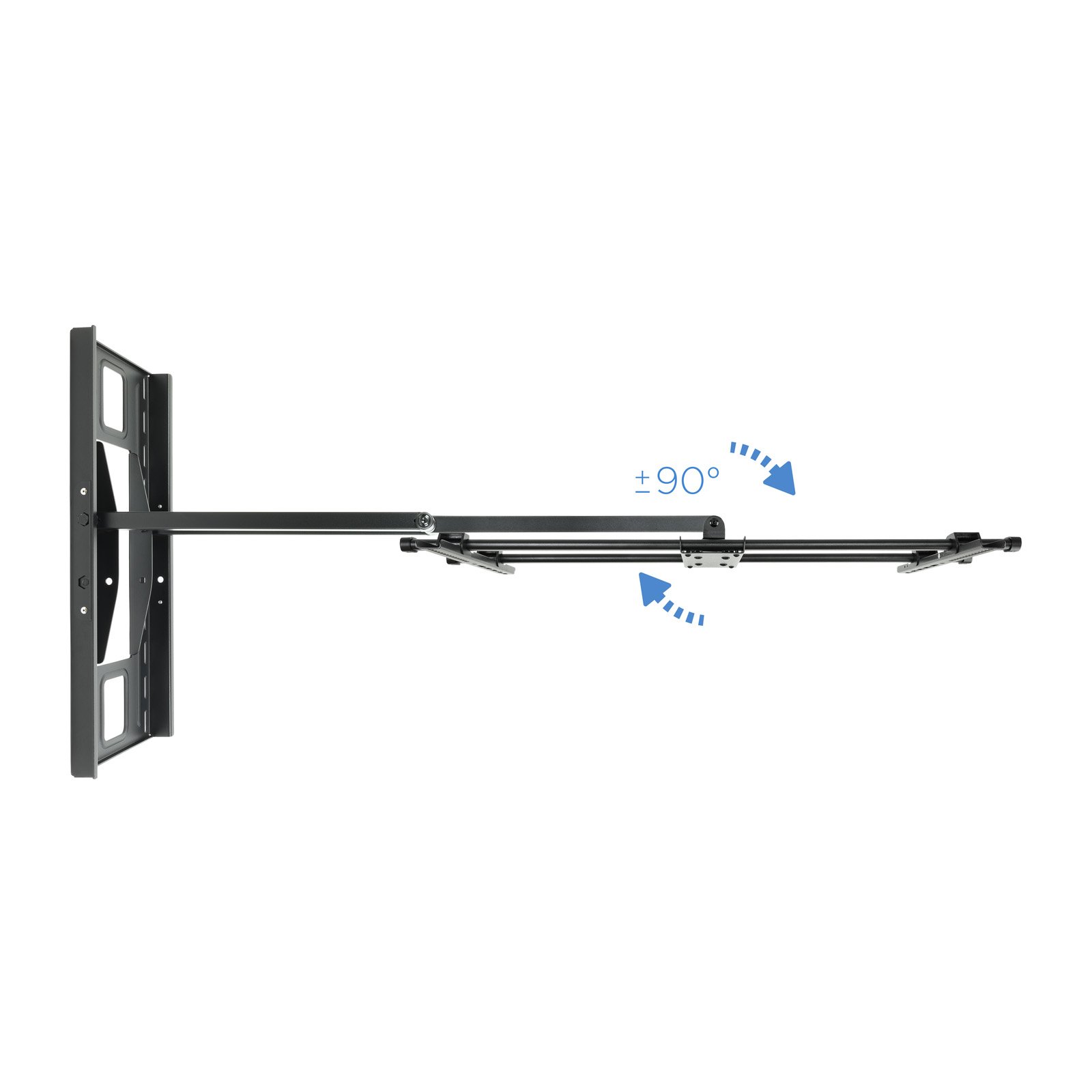Soporte de Pared Orientable LP4380XL-B para Pantalla 43"- 80" Max 50KG Doble Brazo Giratorio GRAN Angular VESA 200x200 hasta 800x400 — vista detalle 1