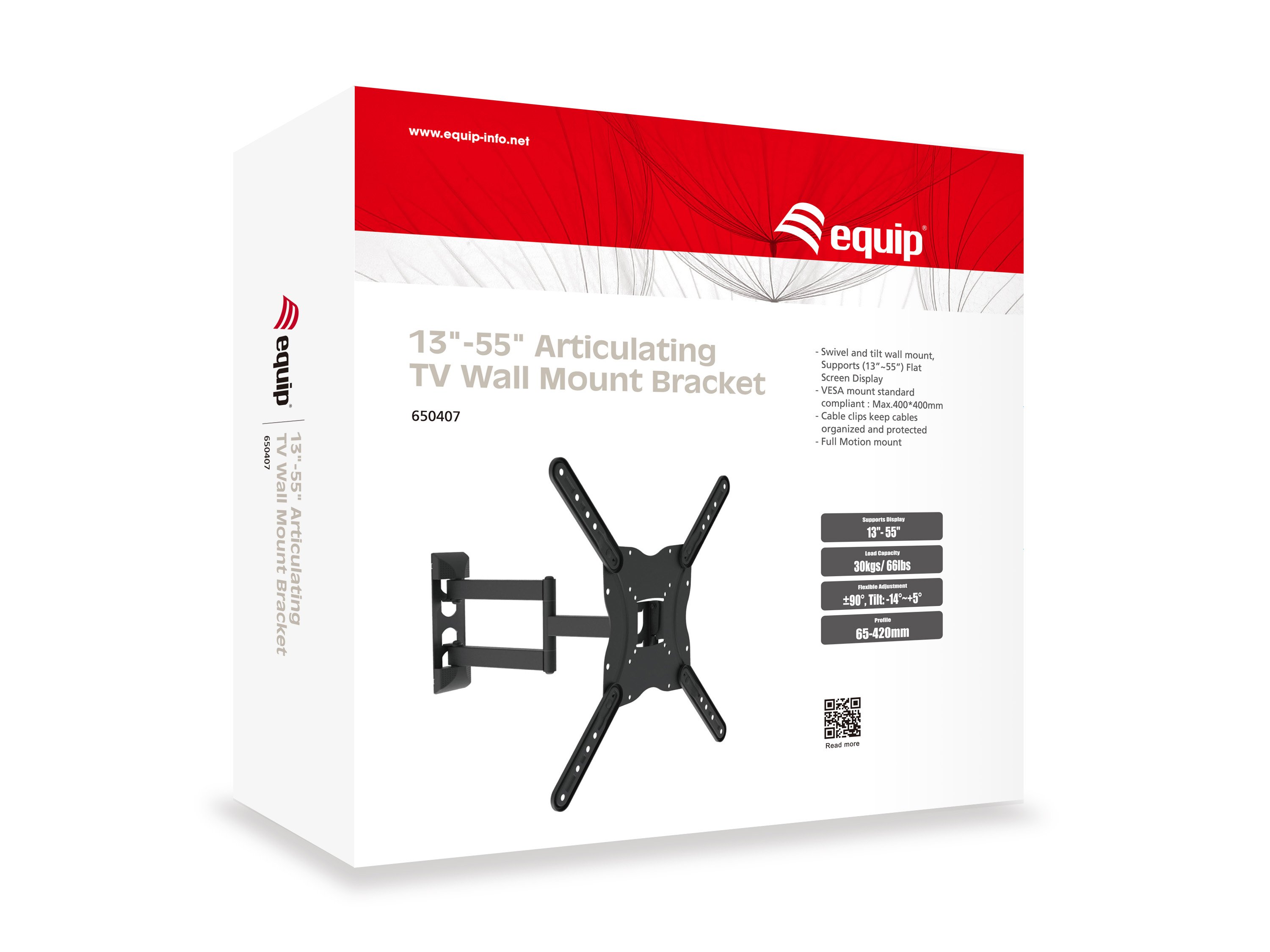 EQUIP 650407 — Soporte orientable doble brazo para TV 23"-55" hasta 30kg 3