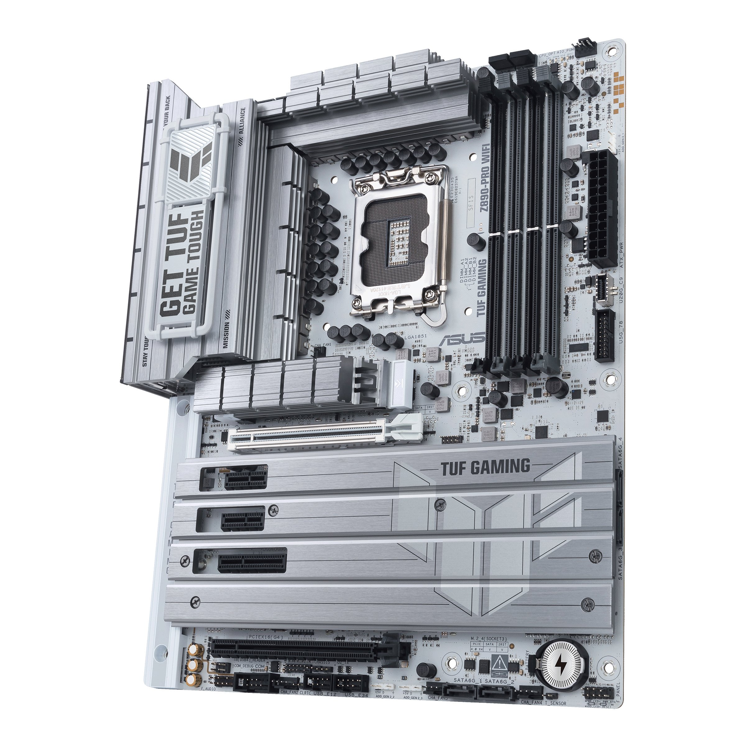 ASUS TUF GAMING Z890-PRO WIFI — Placa base LGA1851 DDR5 WiFi 7 — vista detalle 2
