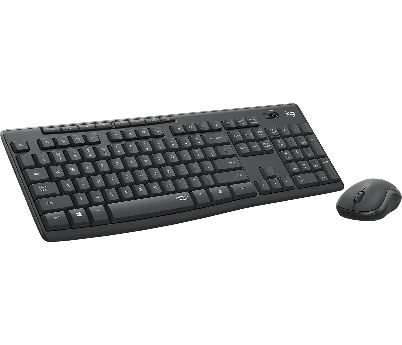 Logitech MK295 — Teclado y mouse inalámbrico silencioso grafito 3