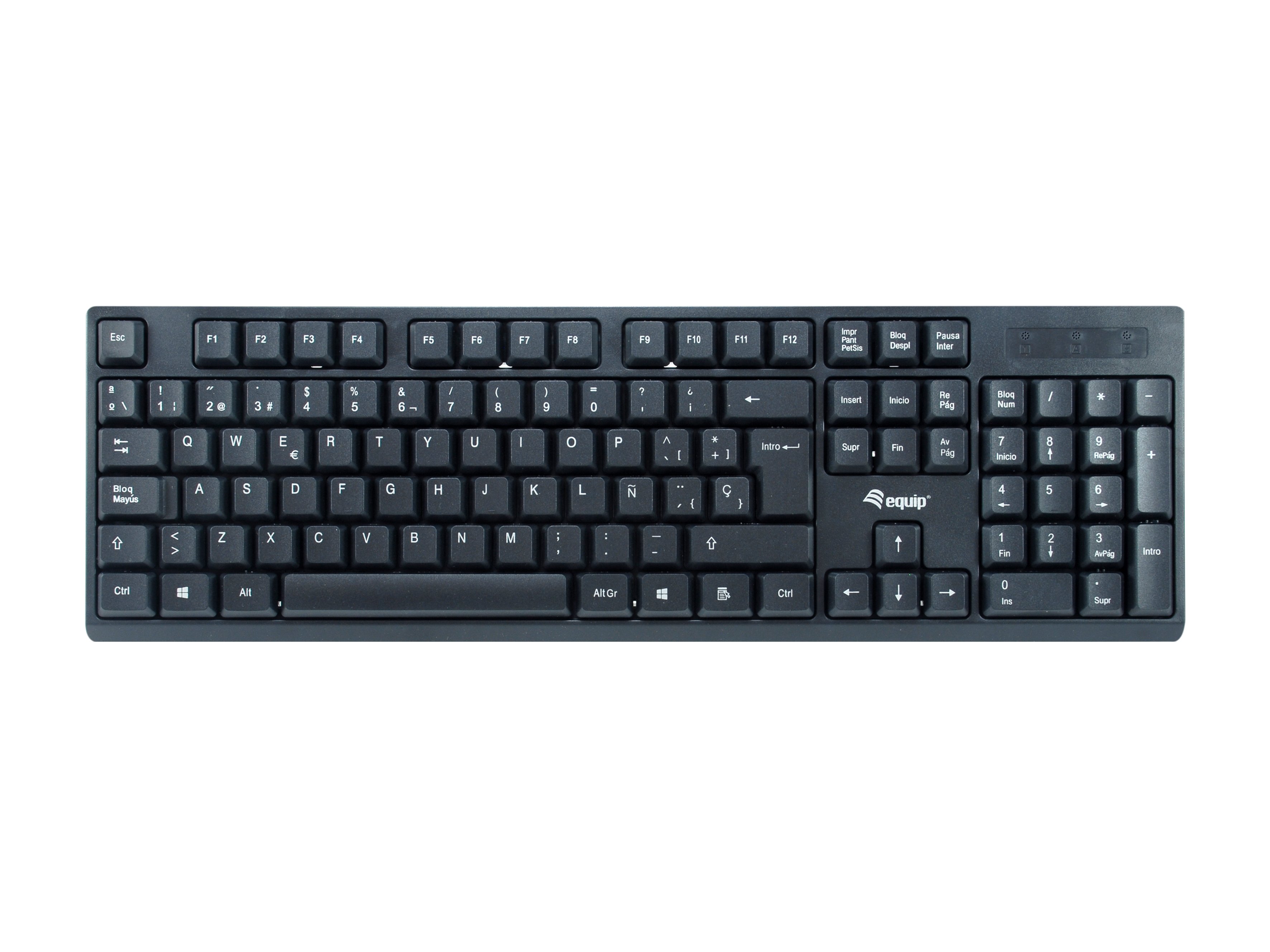 EQUIP Life Wireless — Combo teclado y mouse 2.4GHz negro 2