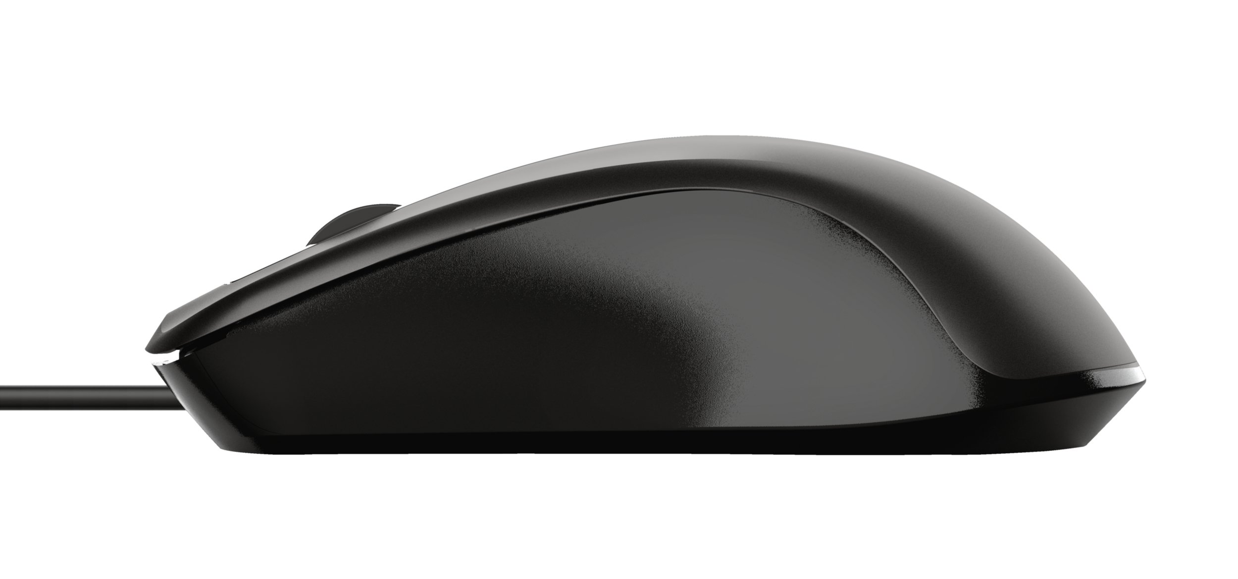 TRUST Basics — Mouse USB 3 botones, 1200 DPI, negro 3