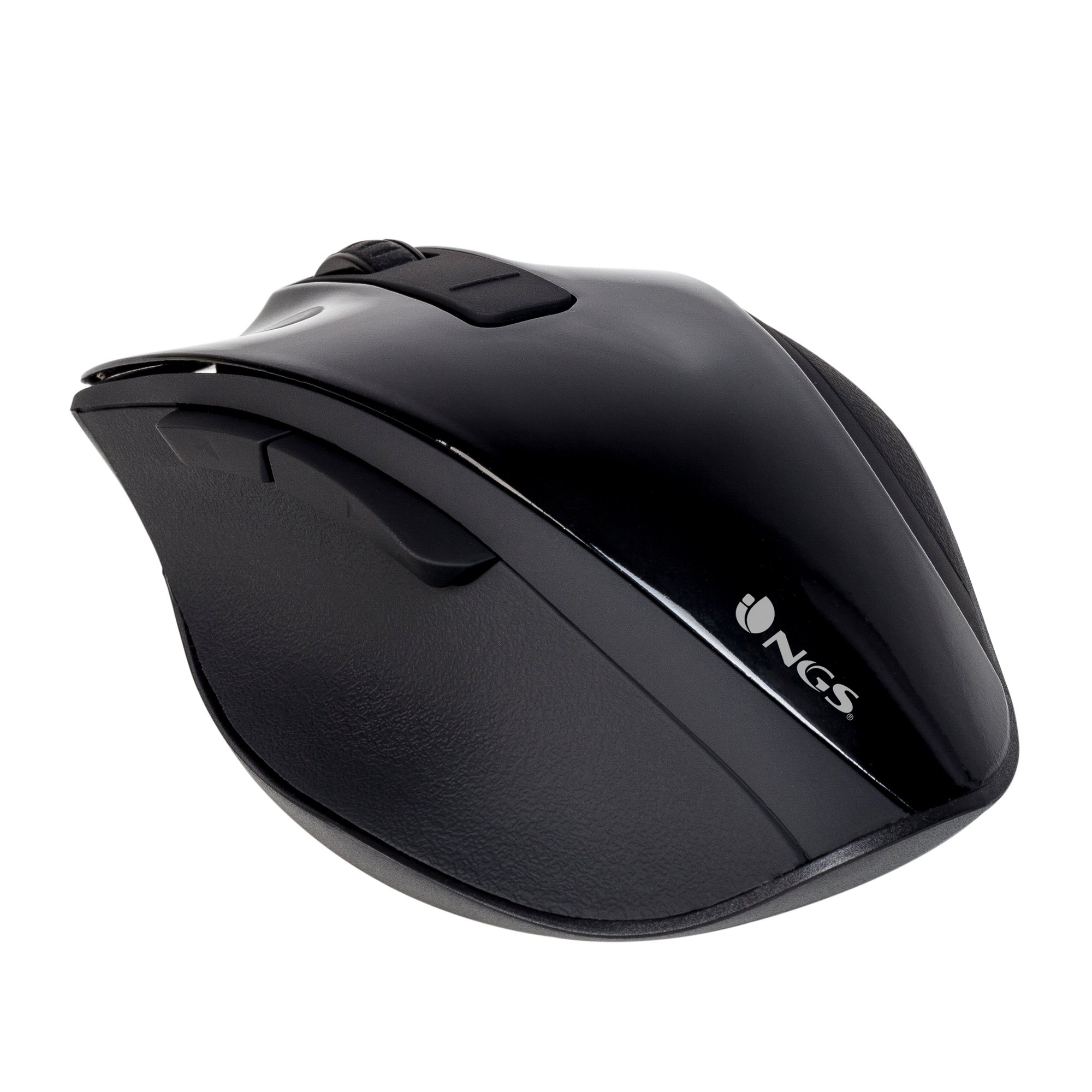 NGS Wireless Bow — Ratón inalámbrico 1200 DPI negro — vista detalle 1