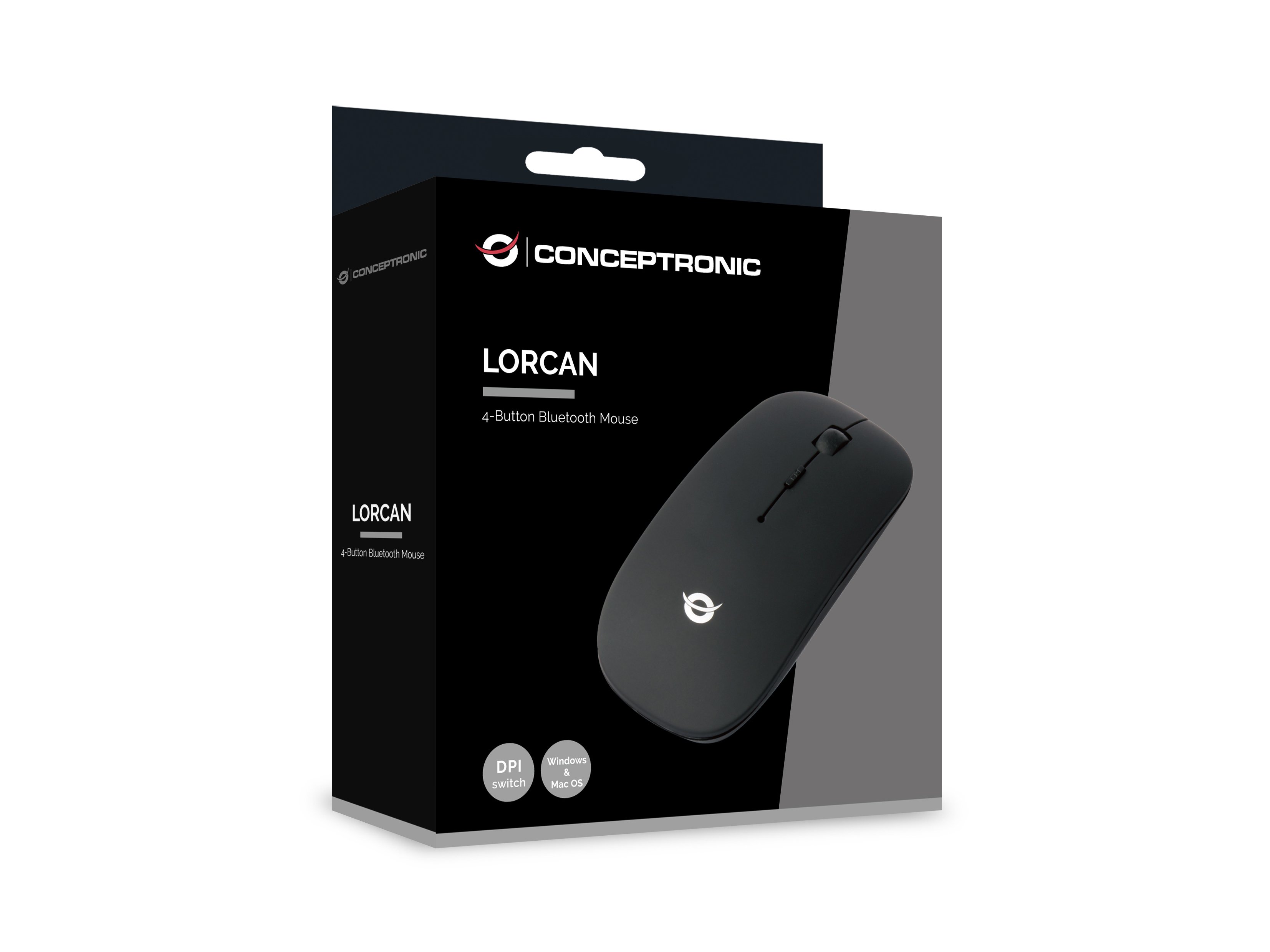 CONCEPTRONIC LORCAN01 — Ratón Bluetooth 4 botones 1600 DPI 5