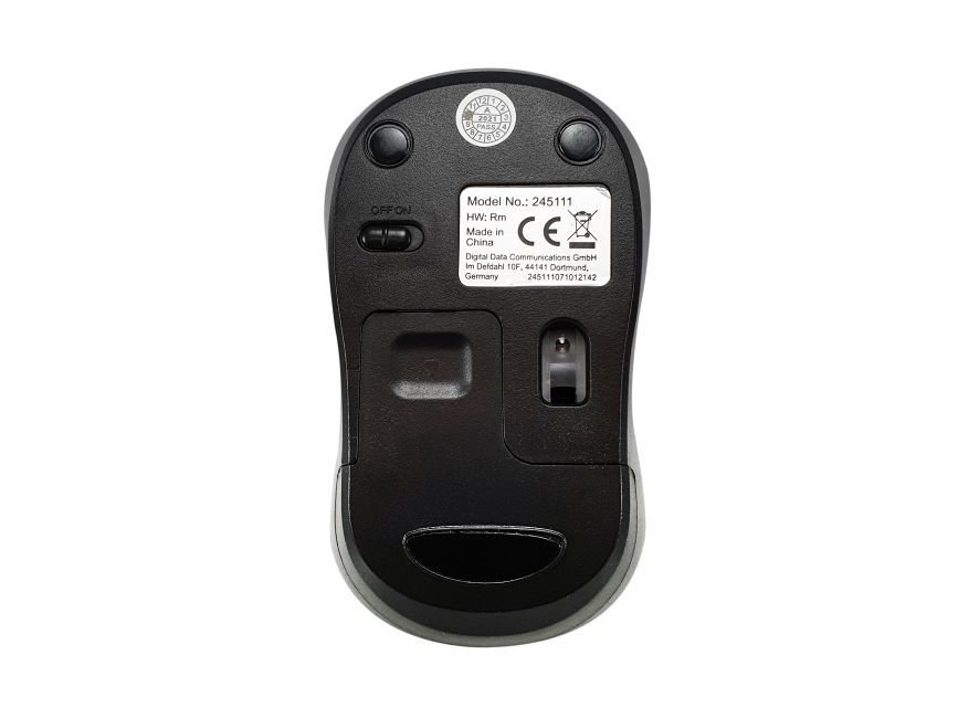 EQUIP Wireless Comfort Mouse — 1200 DPI, diseño ergonómico azul — vista detalle 1