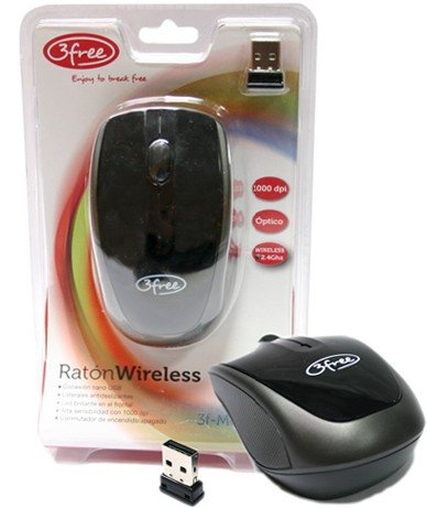 Mouse Wireless MCW401 Receptor NANO Negro