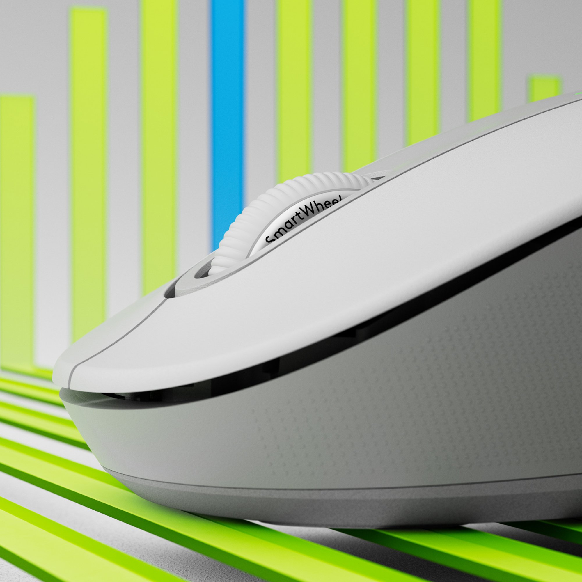 Mouse Wireless Signature M650L Tamaño Grande Blanco Crudo P/N: 910-006240 — vista detalle 1