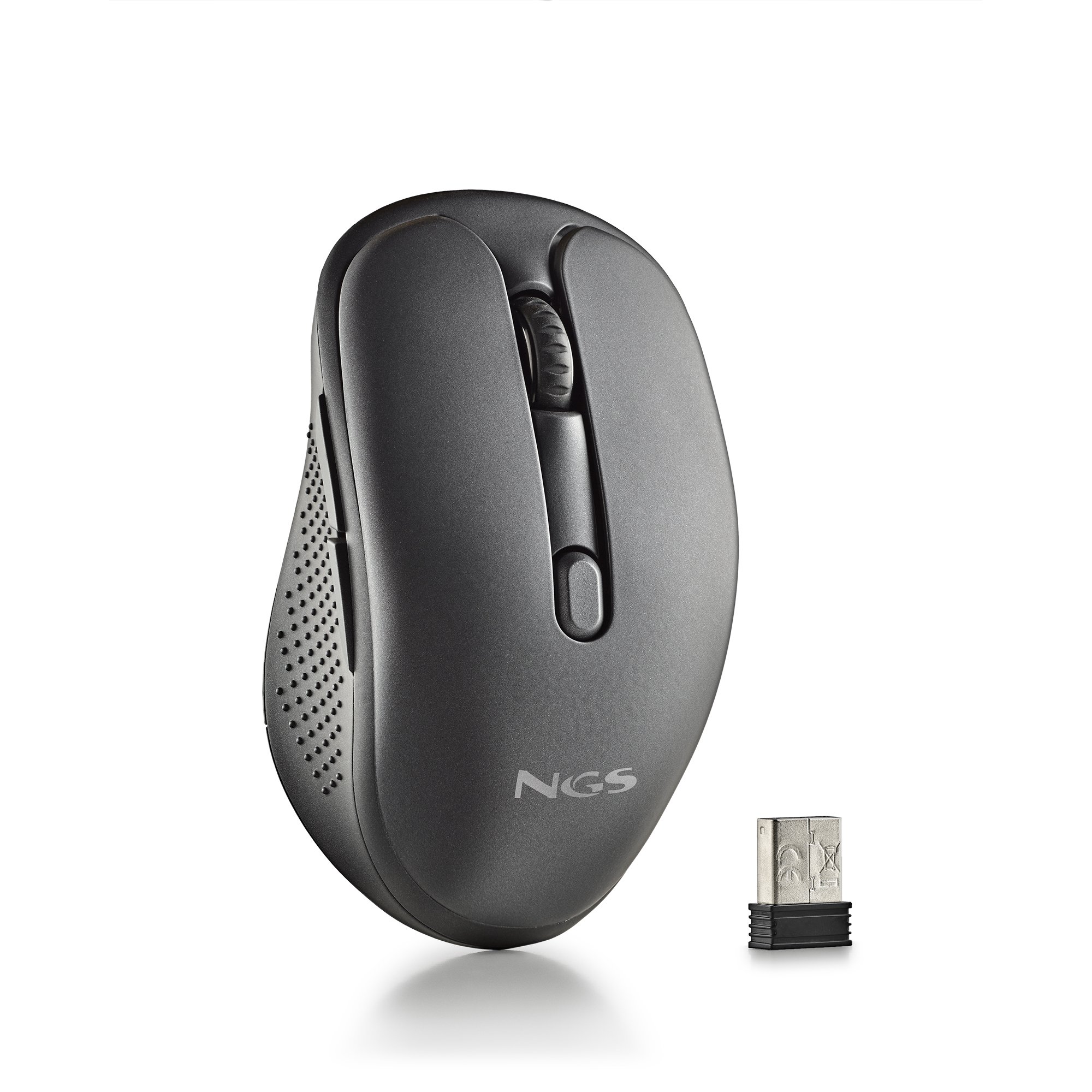 NGS Wireless Evo Rust — Ratón inalámbrico recargable silencioso — vista detalle 2