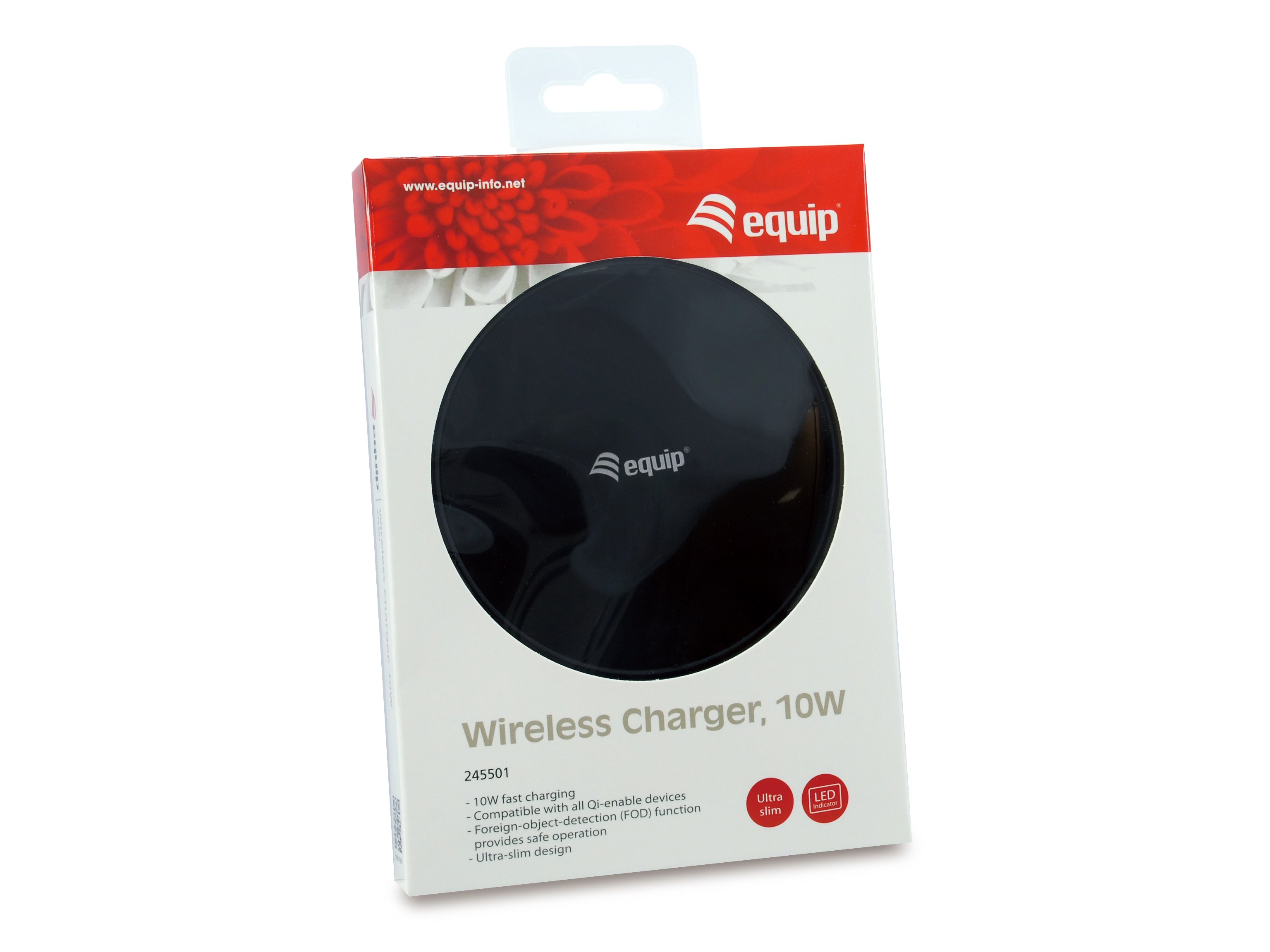 EQUIP LIFE QI 10W — Cargador inalámbrico aluminio ultra-slim 4