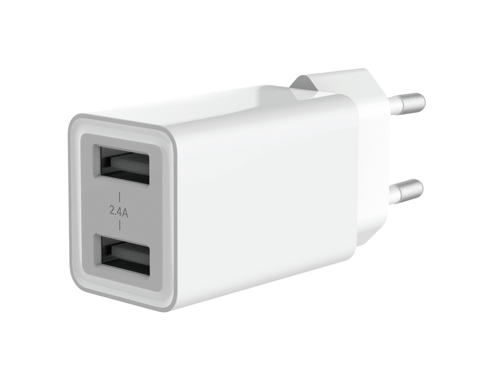 CONCEPTRONIC ALTHEA — Cargador USB 12W Dual 5V Blanco 2
