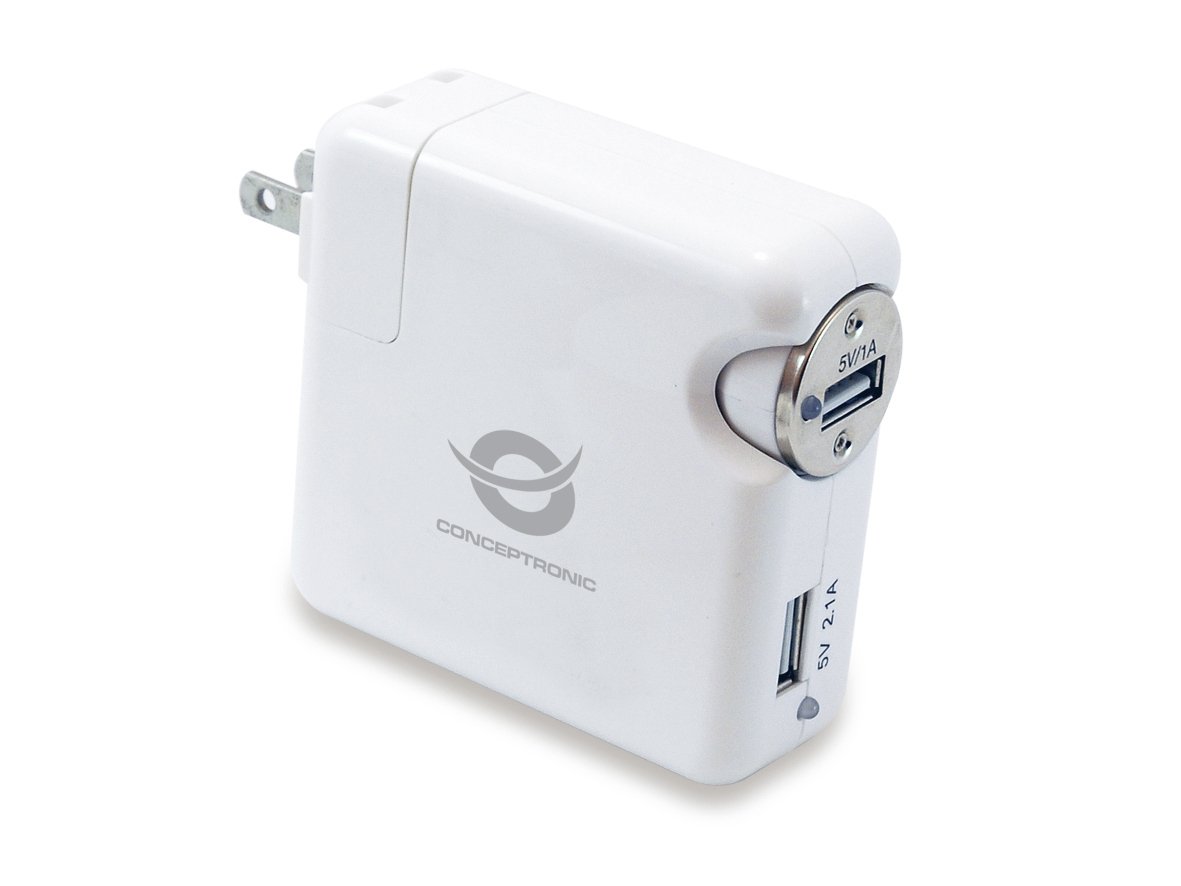CONCEPTRONIC Kit Cargador Universal — Coche y pared 5V 2A 2