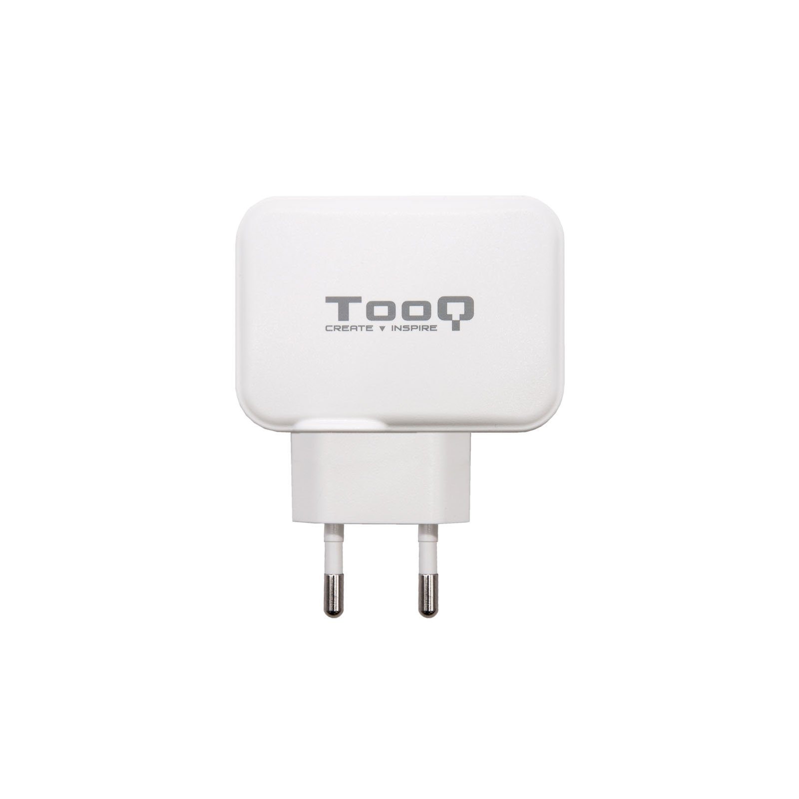 Cargador USB TQWC-2S02WT USB-C+USB-A 4.8A (27W) Total Color Blanco — vista detalle 1