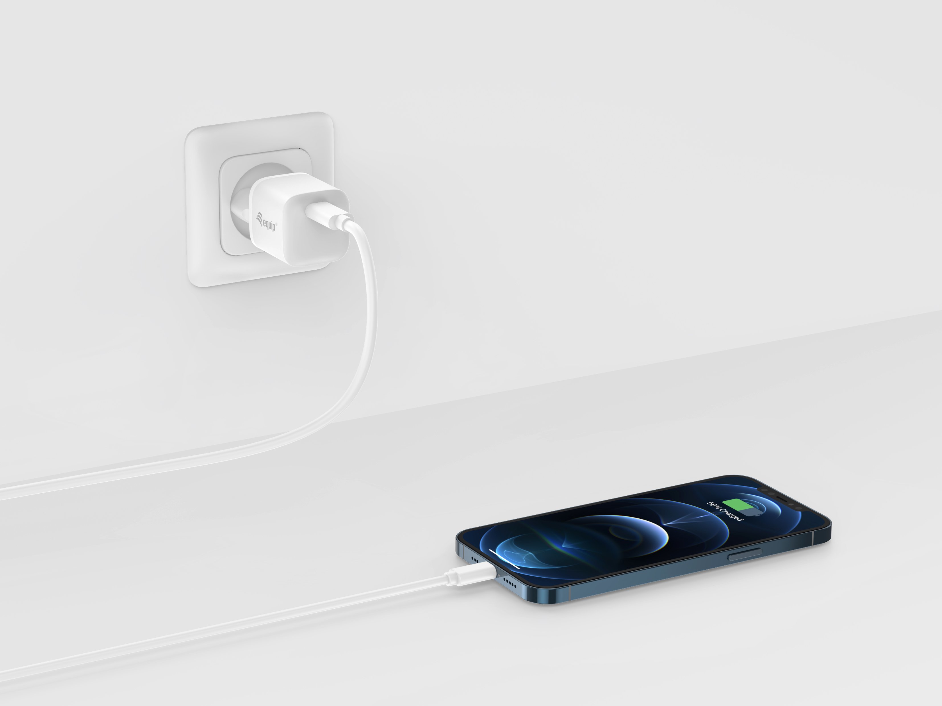 EQUIP Life — Cargador USB-C 20W con Quick Charge PD 4