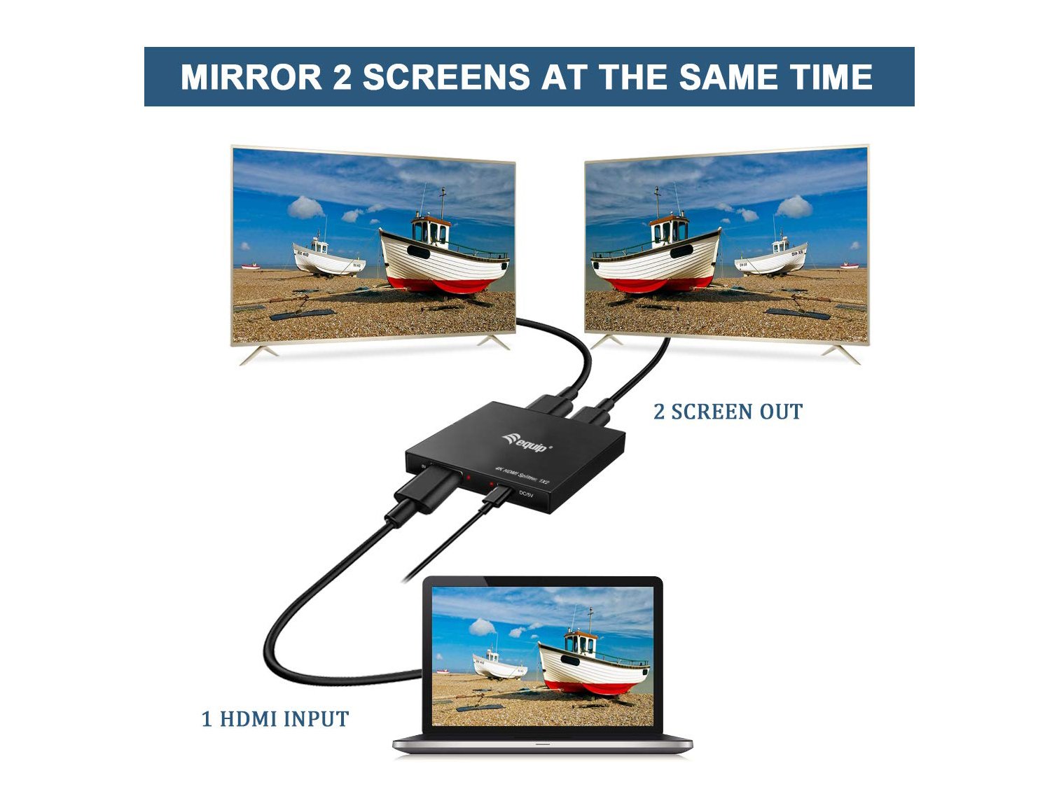 Splitter HDMI 1.4 Ultraslim 2 Puertos 4