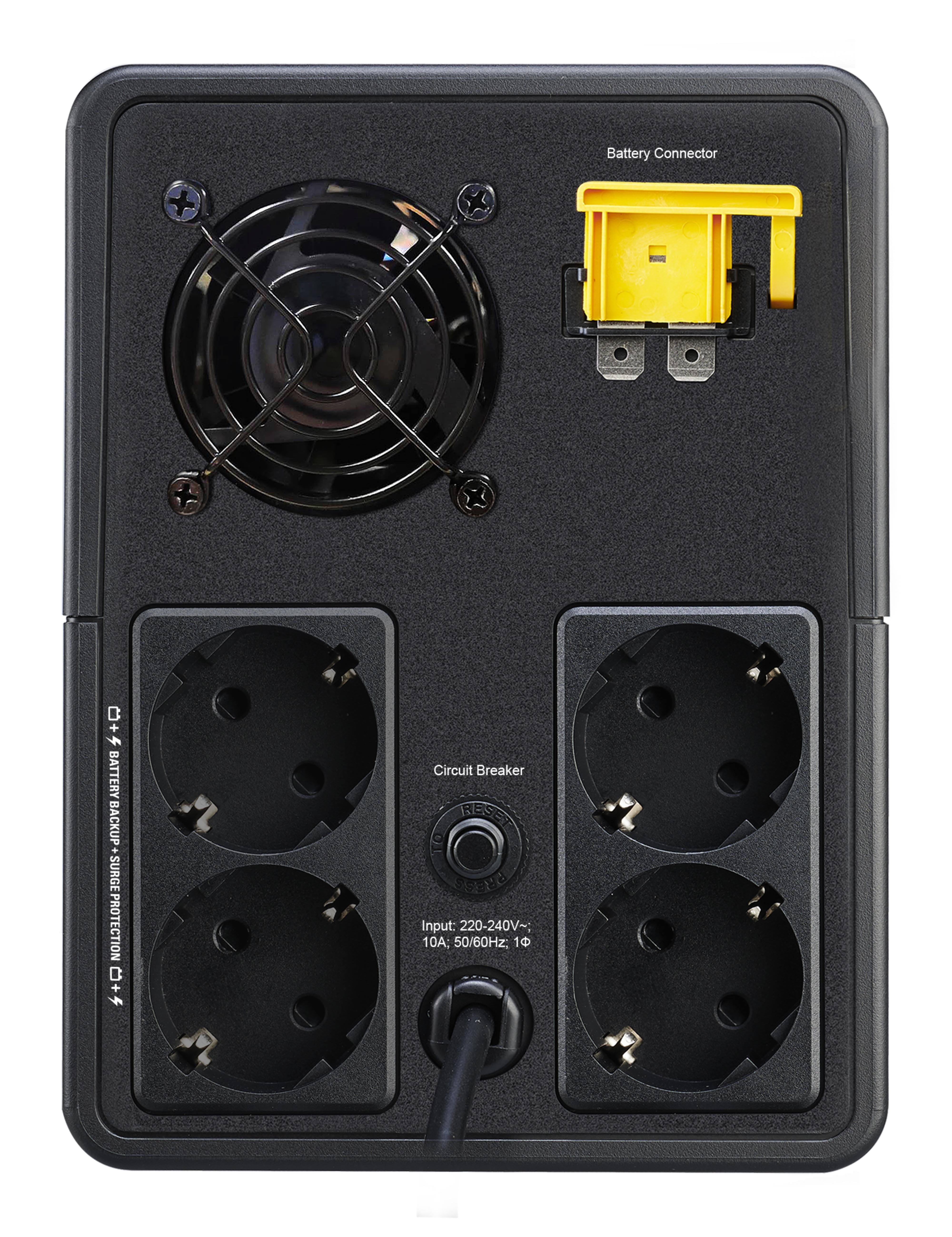 SAI BVX2200LI-GR EASY UPS 2200VA 230V AVR 4xSchuko — vista detalle 1