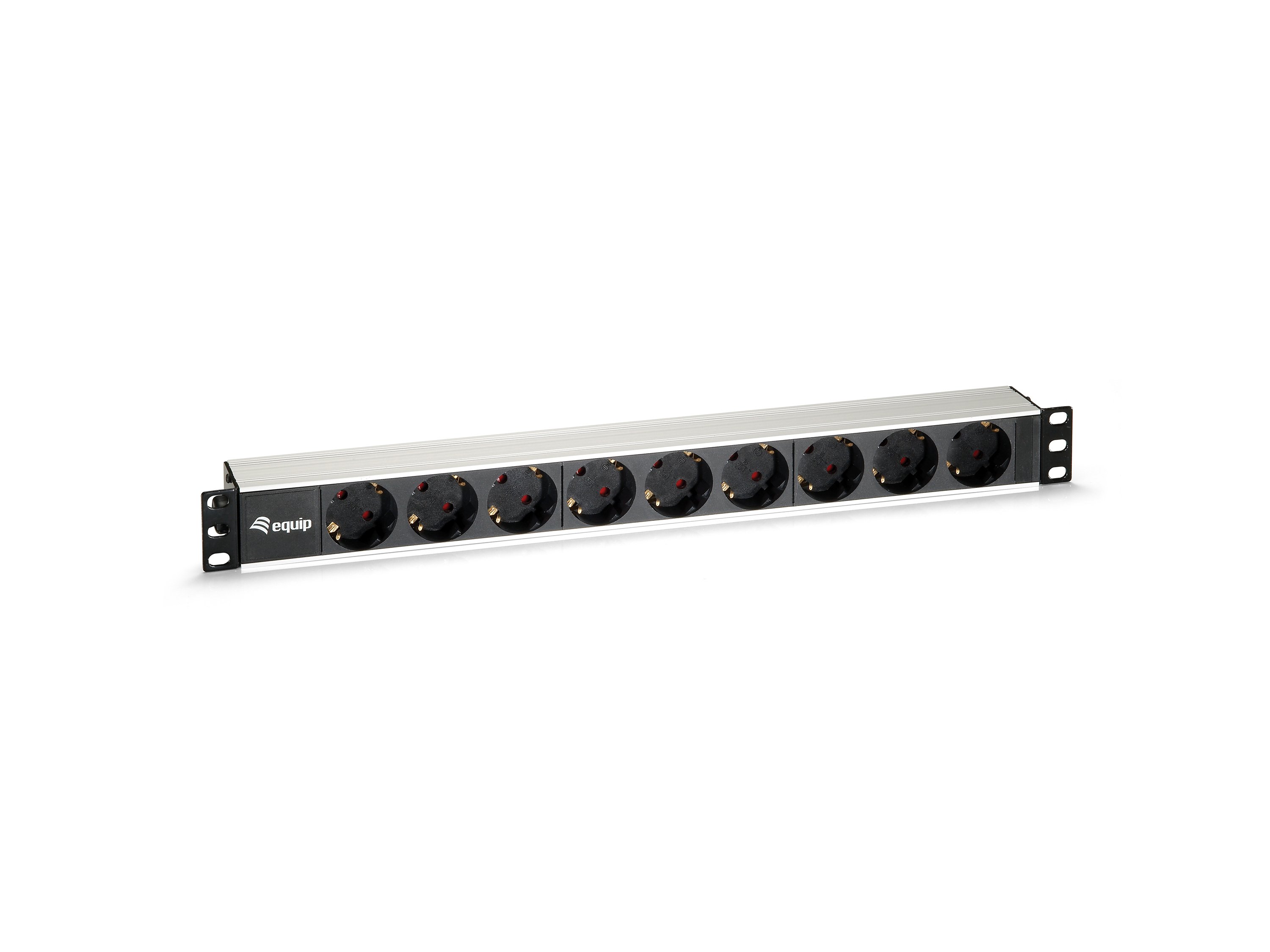 Regleta Alimentacion Aluminio RACK 19" 1U 9 Tomas
