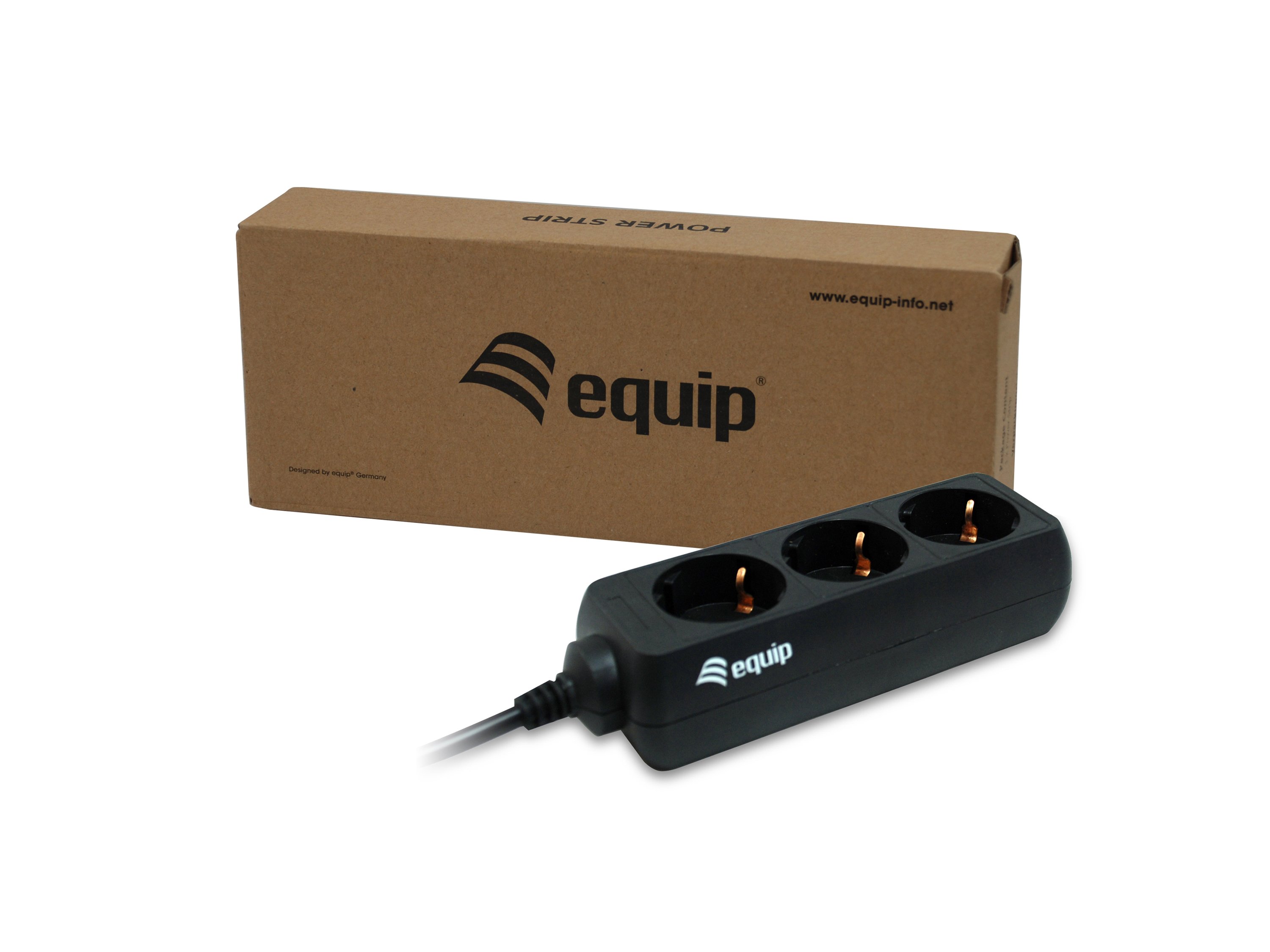 EQUIP — Regleta 3 tomas para SAI, conector IEC, 1.1m 2