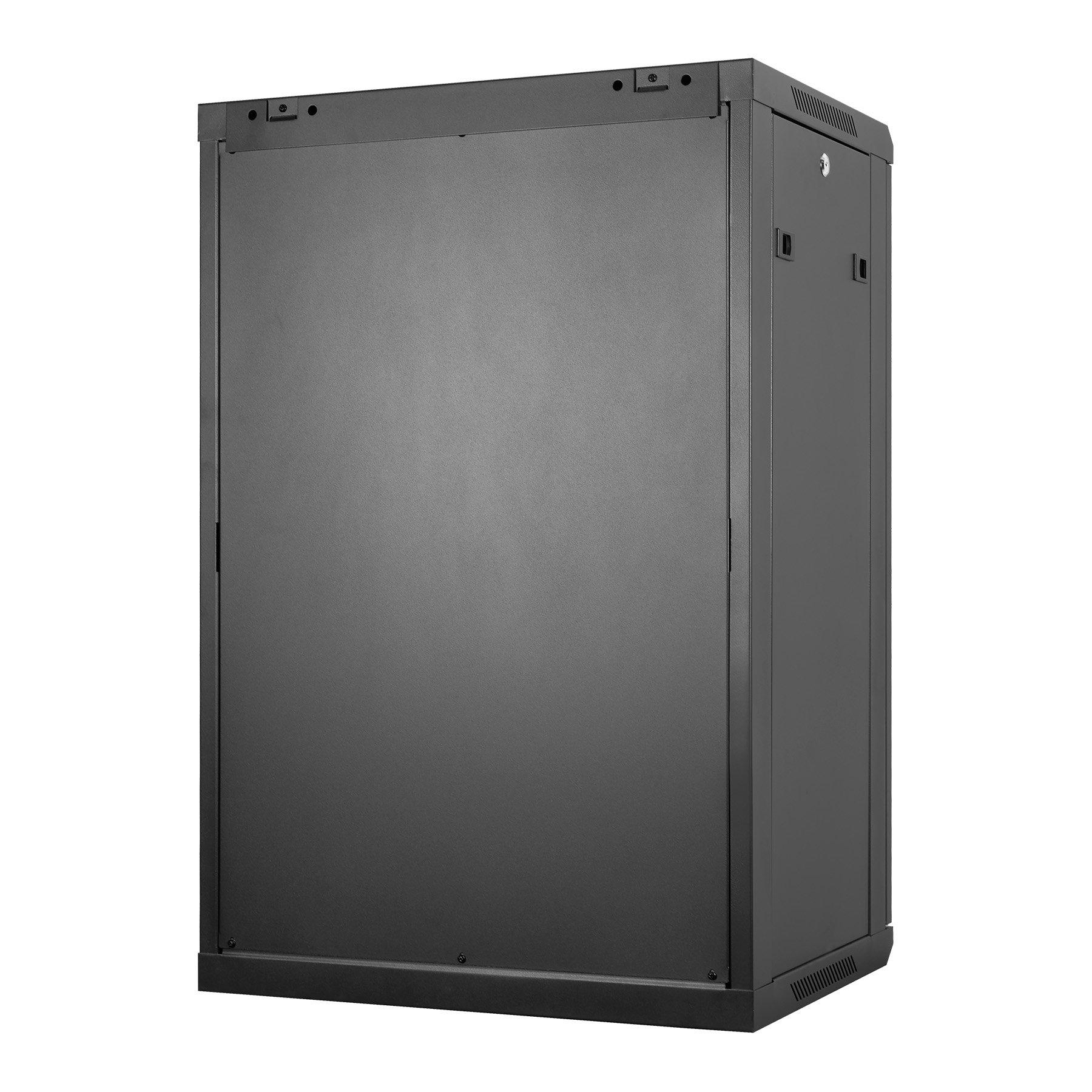 Armario Mural 19" 18U AI6618 600 X 600 X 903 2L Color Negro Puerta de Cristal Templado Incluye Bandeja y Ventilación 5