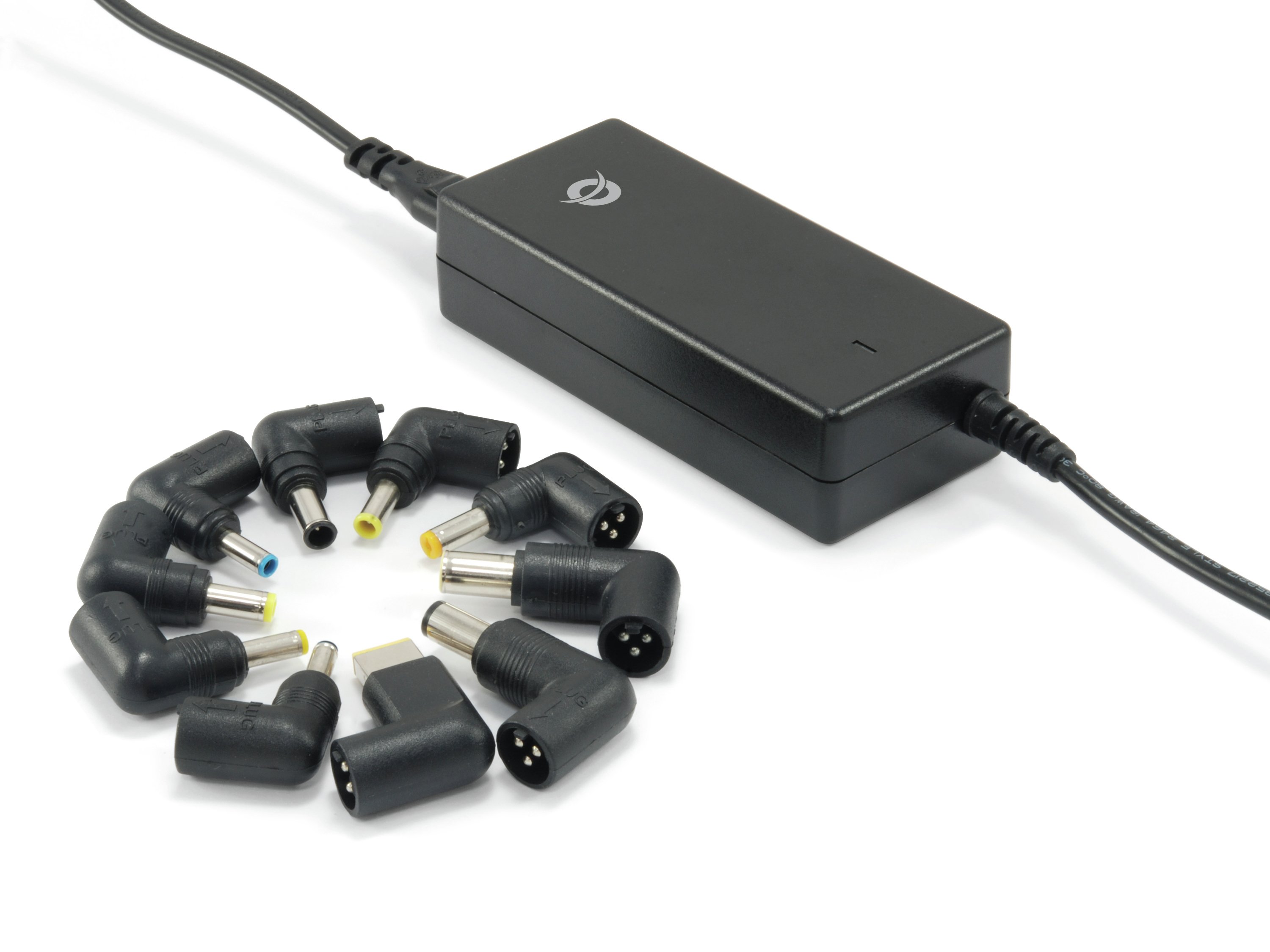Conceptronic Cargador 65W — Universal portátil, 10 conectores