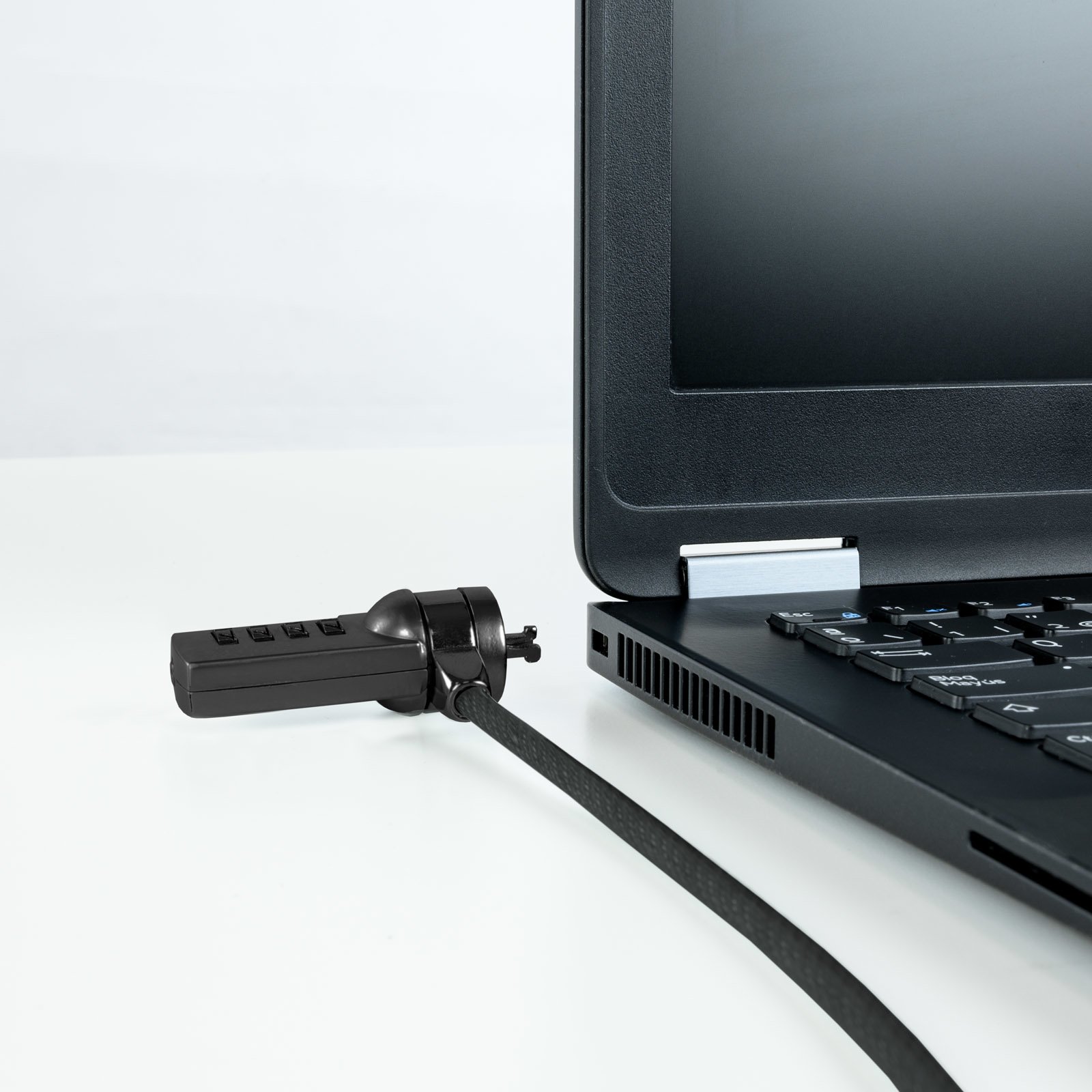 Cable de Seguridad PORTATILES/MONITORES/TELEVISIONES TQCLK0015-G con Combinación 4 Digitos 1.5 M Sistema Kensington — vista detalle 1