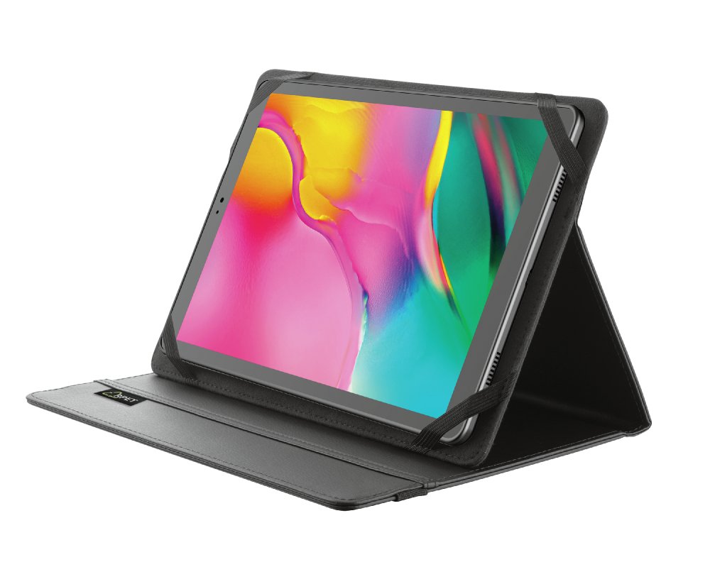 Trust Primo Folio 10" — Funda tablet PET reciclado negro