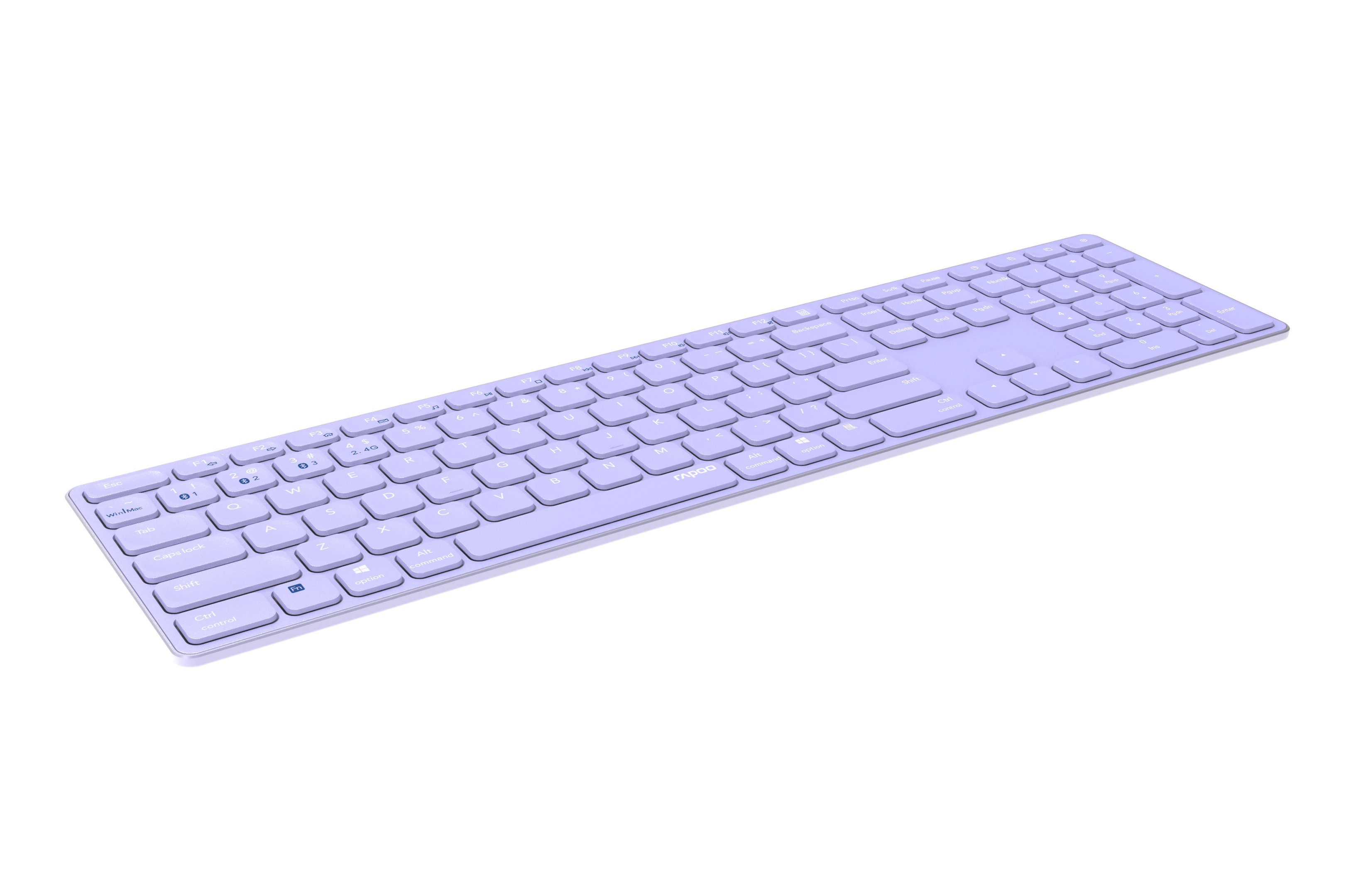RAPOO E9800M — Teclado inalámbrico ultrafino con Bluetooth y 2.4GHz 2