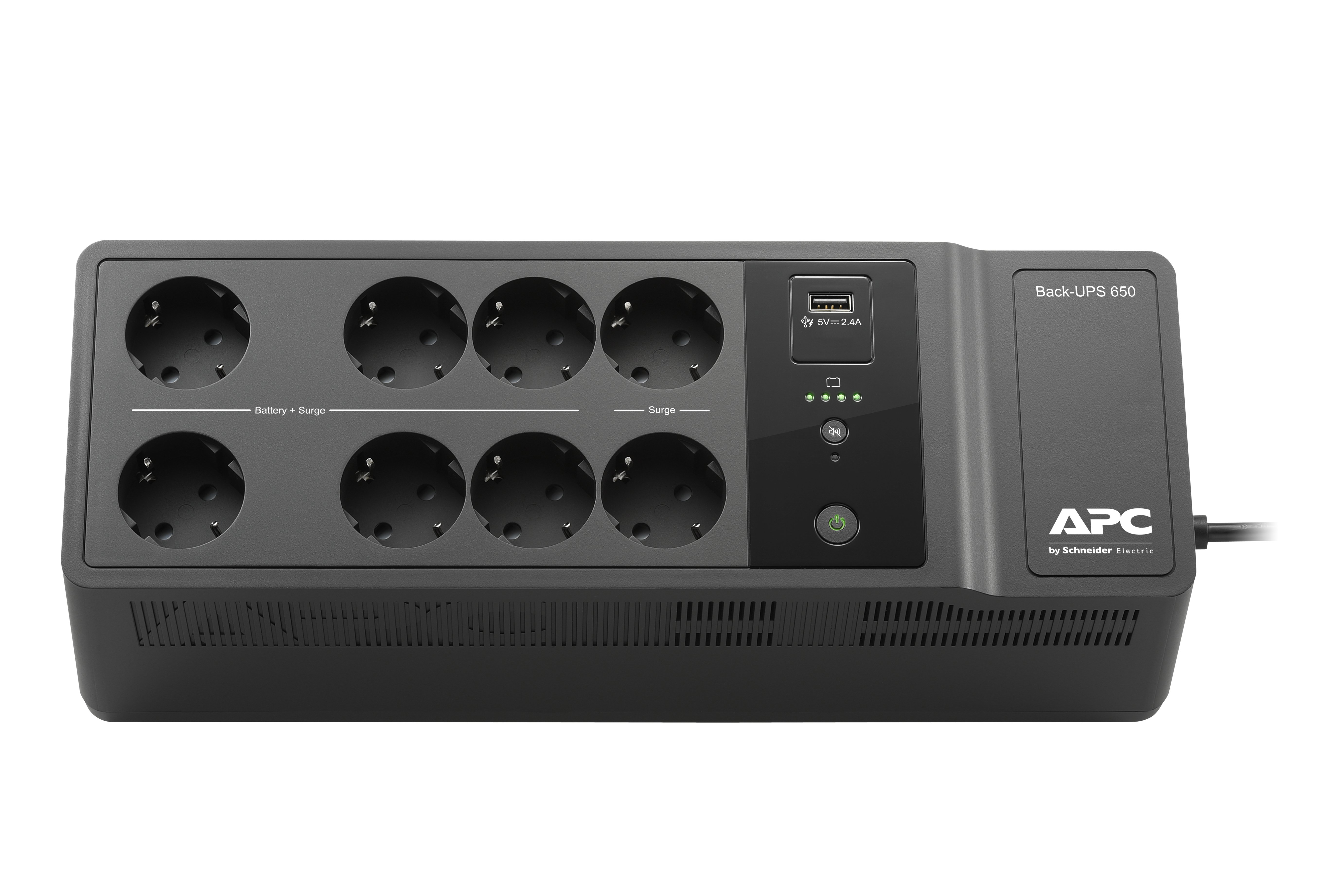 SAI BE650G2-GR BACK UPS 650VA 230V 400W 8xSCHUKO 1xUSB-A — vista detalle 1