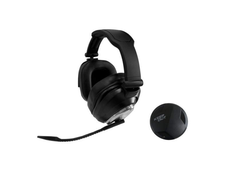Headset Inalambrico Gaming 7.1 Hxair Wireless 2.4Ghz para PC/ PS4 / PS3 / XBOX.... Transmisor USB Entrada Optica 10h de USO — vista detalle 1