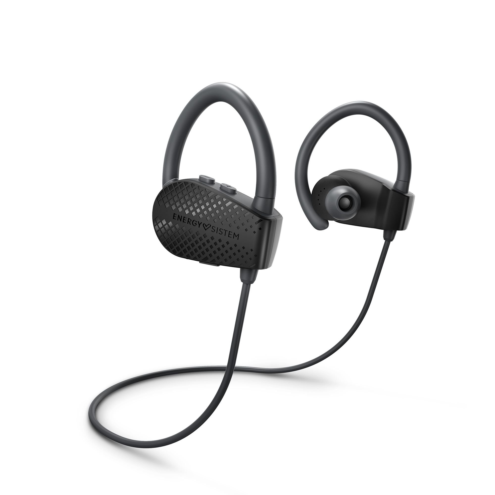 Energy Sistem Sport 1 Dark — Auriculares Bluetooth con Secure Fit y resistencia IPX4