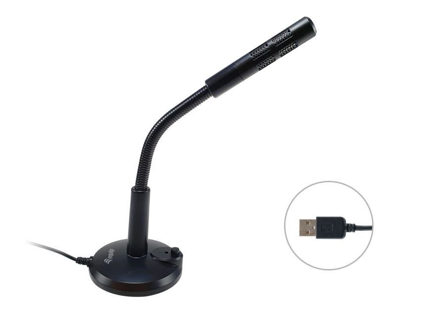EQUIP Life — Micrófono USB sobremesa omnidireccional con brazo flexible — vista detalle 1