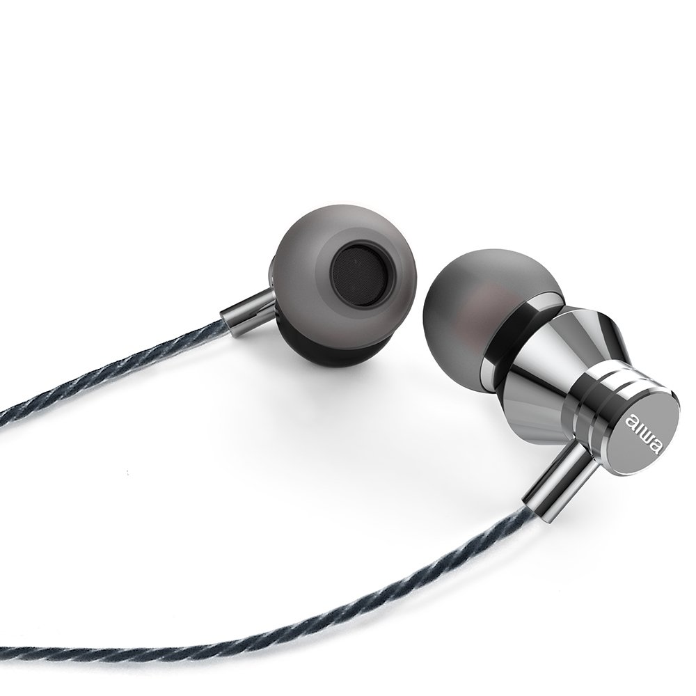 Auricular Intrauditivo ESTM-50SLSILVER 3.5mm Driver Neodimio 10mm Dinamico Micro Controlador Remoto Cable 1.2m — vista detalle 1