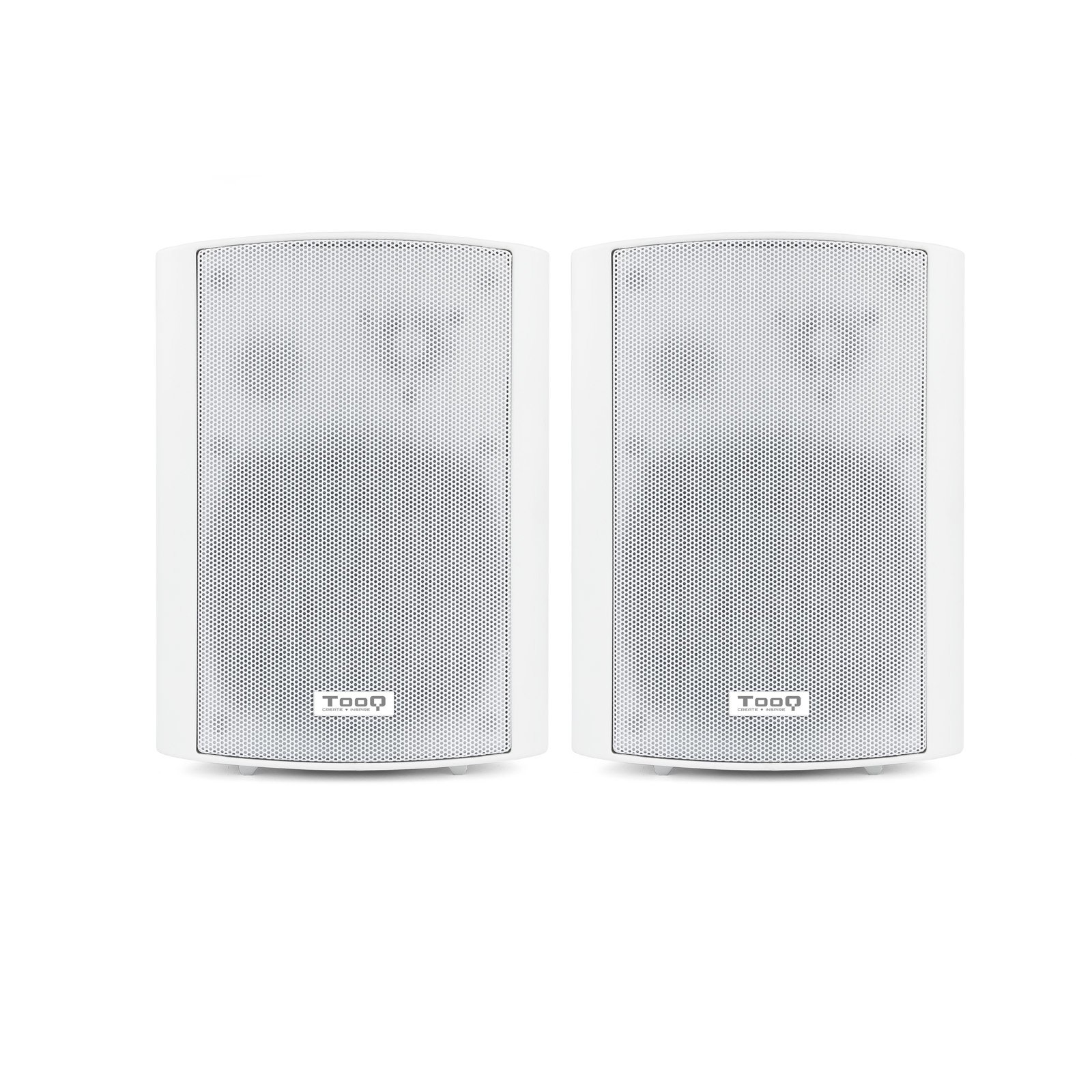 Altavoces 2.0 Autoamplificados TQOWS-01W Multiconexiones Color Blanco con Soporte de Pared — vista detalle 1