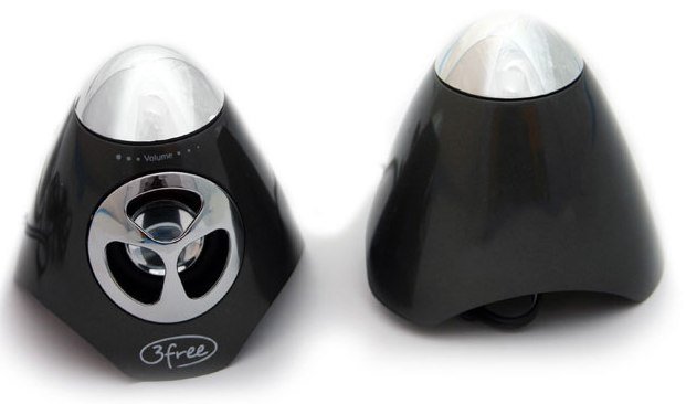 3FREE SPK100W — Altavoces 2.0 estéreo 4W, alimentación USB 3