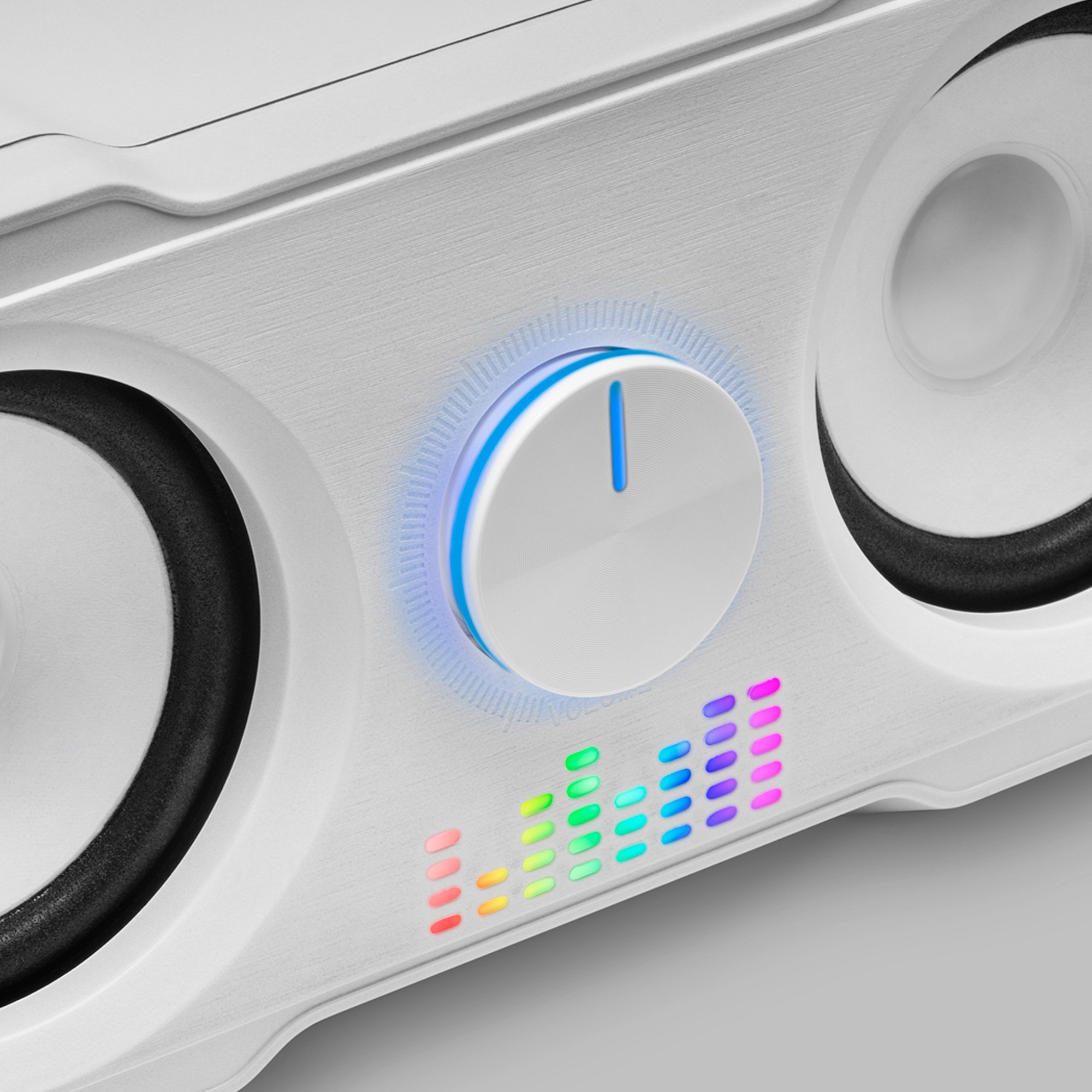 MARS GAMING MS22W — Altavoces 2.2 con doble subwoofer 35W RGB 3