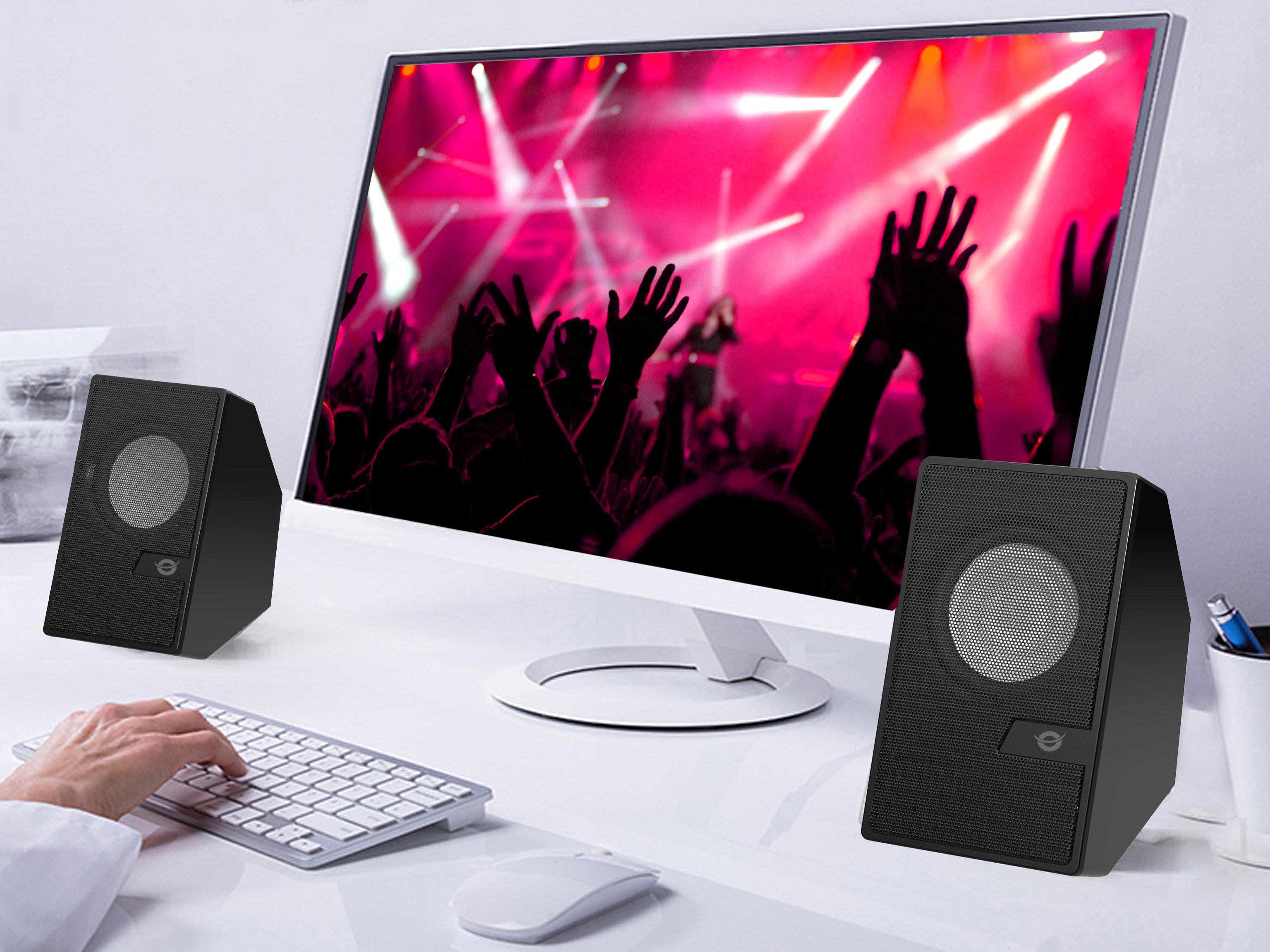 CONCEPTRONIC BJORN02B — Altavoces Bluetooth 6W con Jack 3.5mm 4