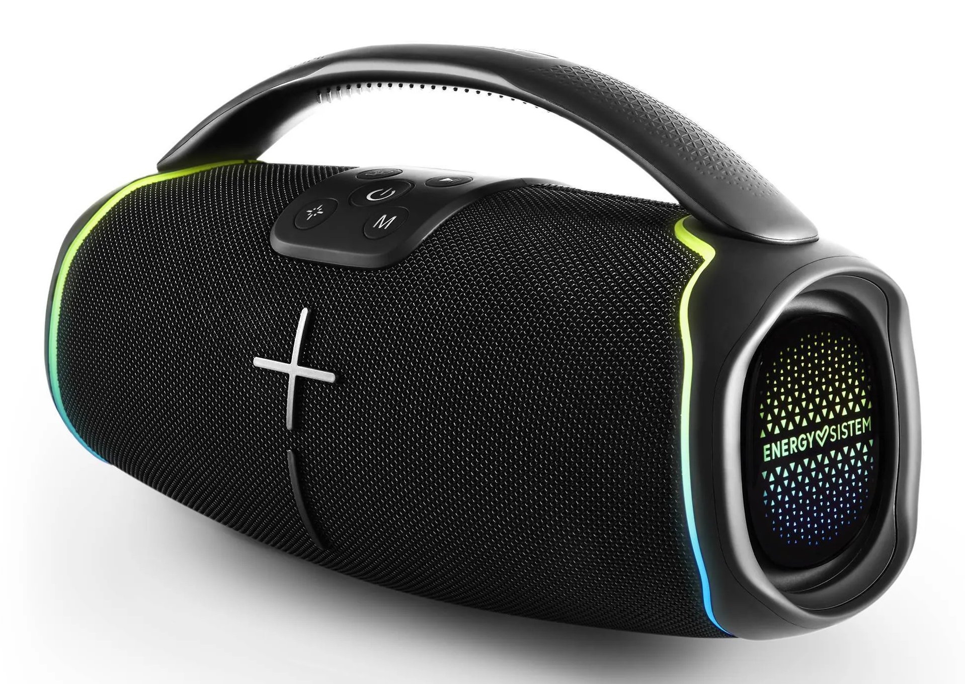 Altavoz Bluetooth Portable Hyperbeat 80W BT 5.3 TWS IPX6 USB Microsd Manos Libres Bateria 15h Luces LED — vista detalle 2