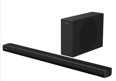 Barra de Sonido MAS Subwoofer 2.1 HE-1200SW 120W 4x2 y 2x...