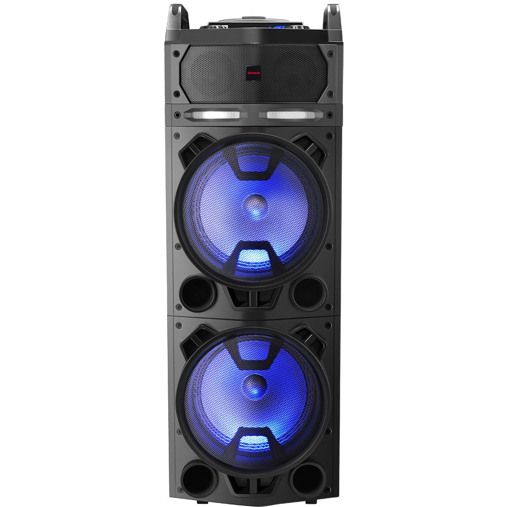 Altavoz Bluetooth Trolley KBTUS-900 Bluetooth 4.2 Salida 100W RMS Bateria 7000mAh Radio FM 2 Microfonos Inalambricos Incluidos — vista detalle 2