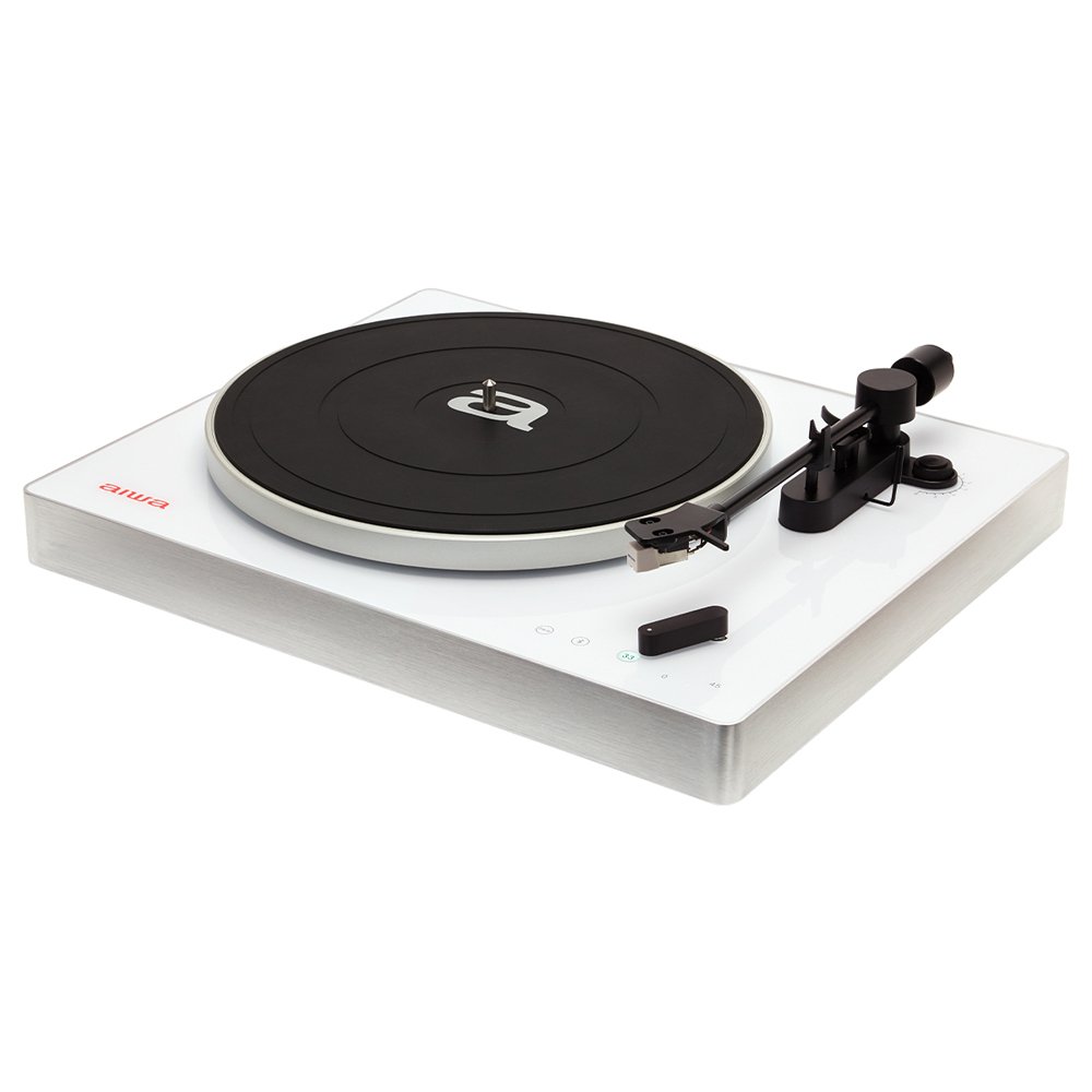 Tocadiscos Bluetooth APX-680BT White Alta Precision BT 5.0 Plato de Metal 27.5cm TRES Velocidades 33 2